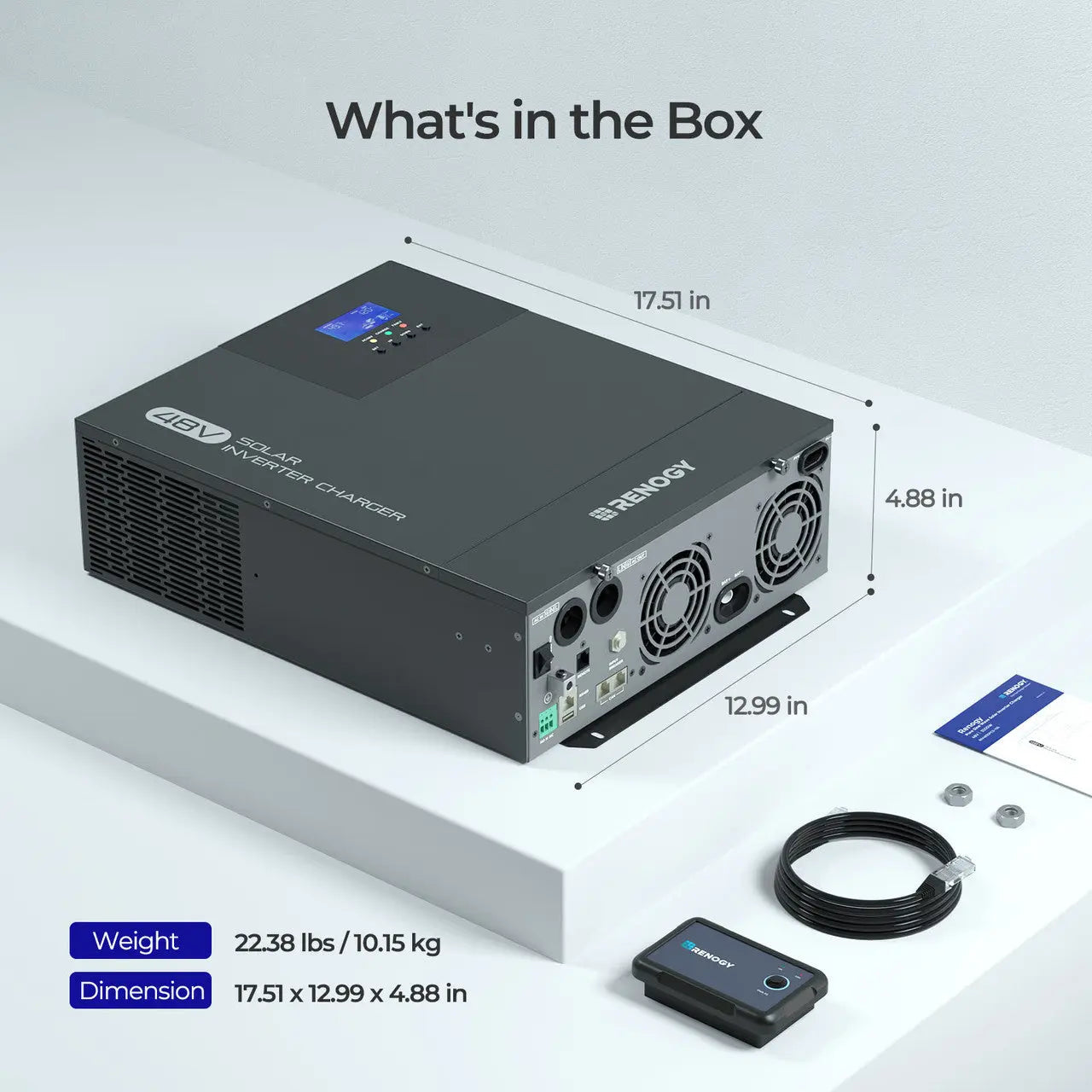 Renogy 48V 3500W Pure Sine Wave Solar Inverter Charger