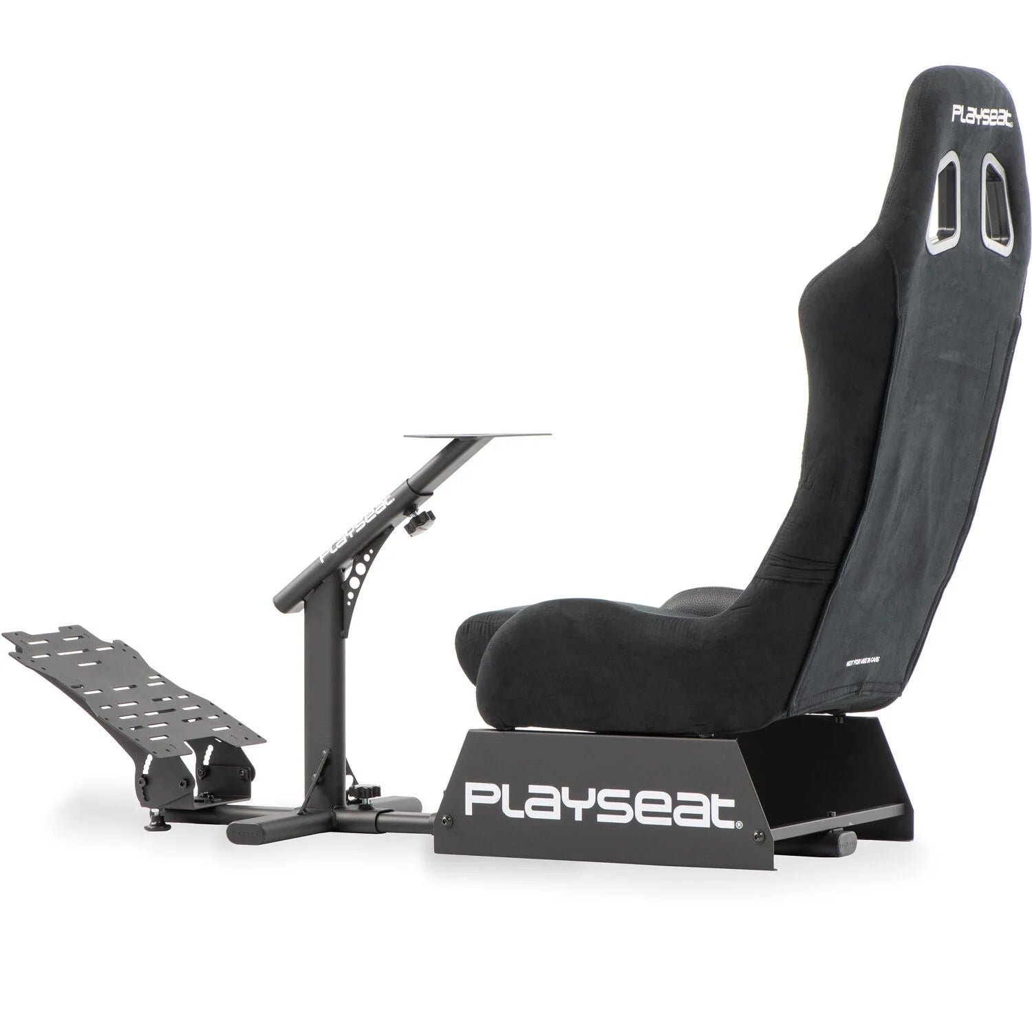 ® Evolution Racing Suède Lightweight Carbon Quality Steel Racing Simulator Cockpit, Black