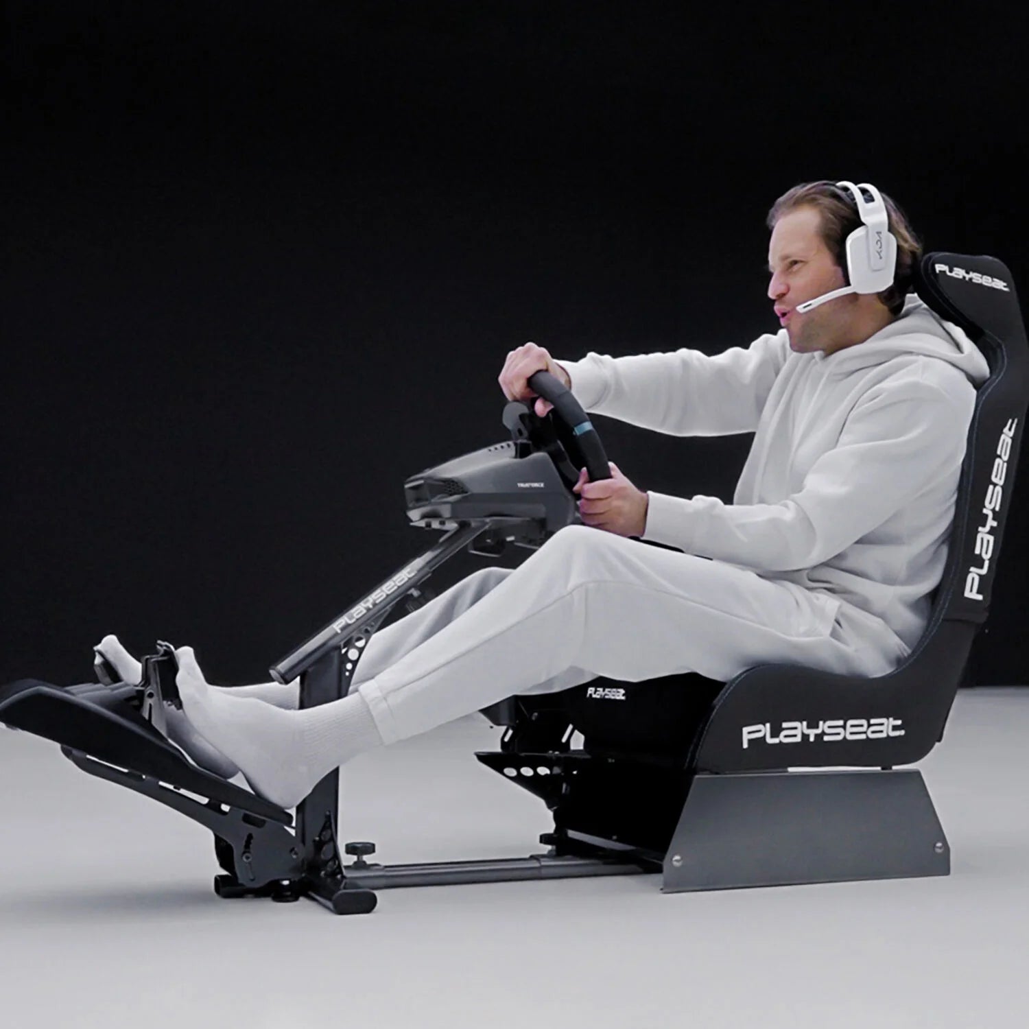 ® Evolution PRO Actifit™ Lightweight Carbon Quality Steel Racing Simulator Cockpit Video Game Chair, Black