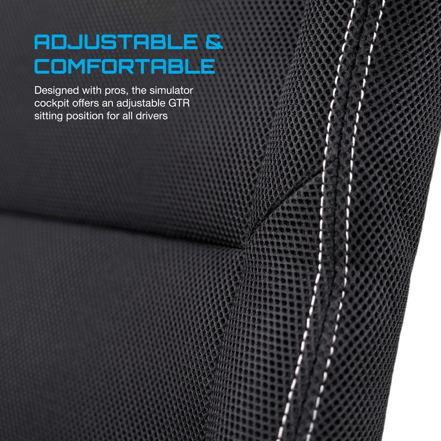 ® Evolution Actifit Lightweight Carbon Quality Steel Racing Simulator Cockpit, Black