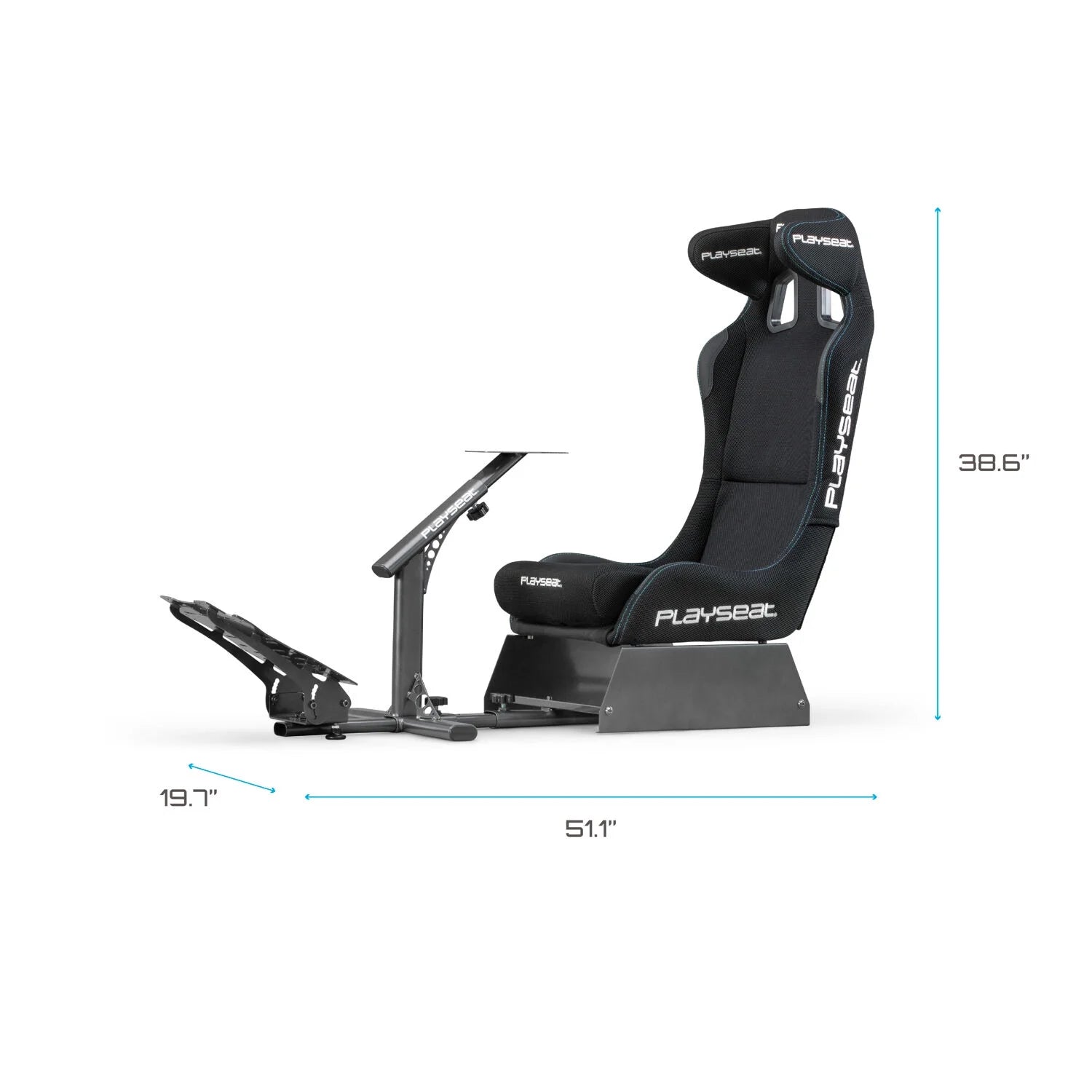 ® Evolution PRO Actifit™ Lightweight Carbon Quality Steel Racing Simulator Cockpit Video Game Chair, Black