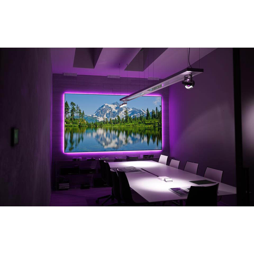 EluneVision 92" Aurora 4K ALR Perforated NanoEdge Fixed Frame Screen