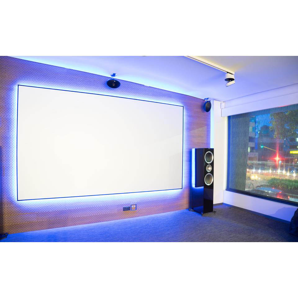 EluneVision 110" Aurora 4K ALR Perforated NanoEdge Fixed Frame Screen