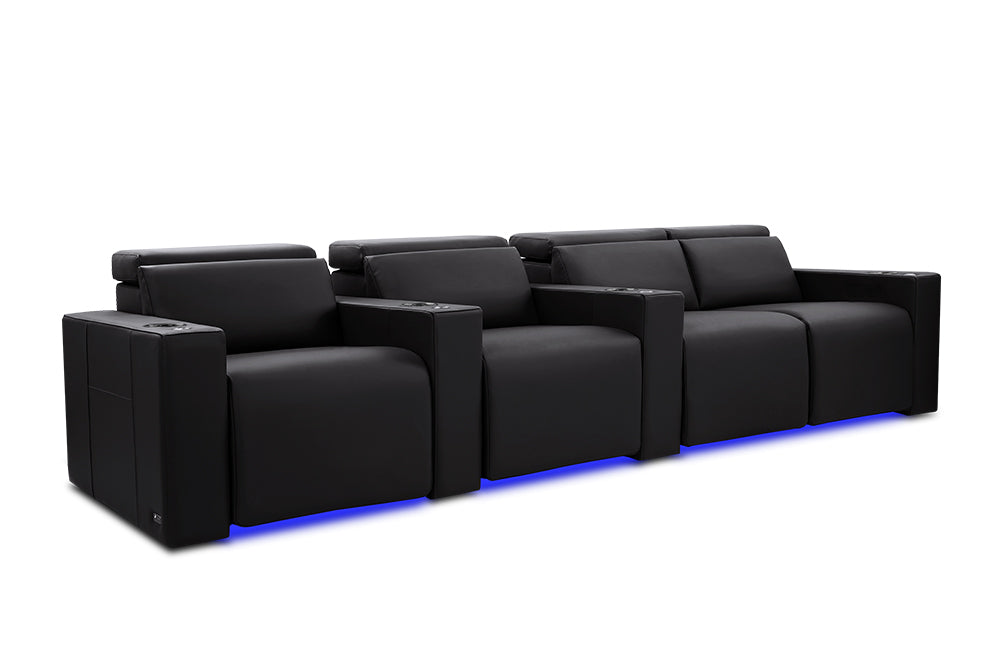 Valencia Barcelona Italian Leather Home Theater Seating