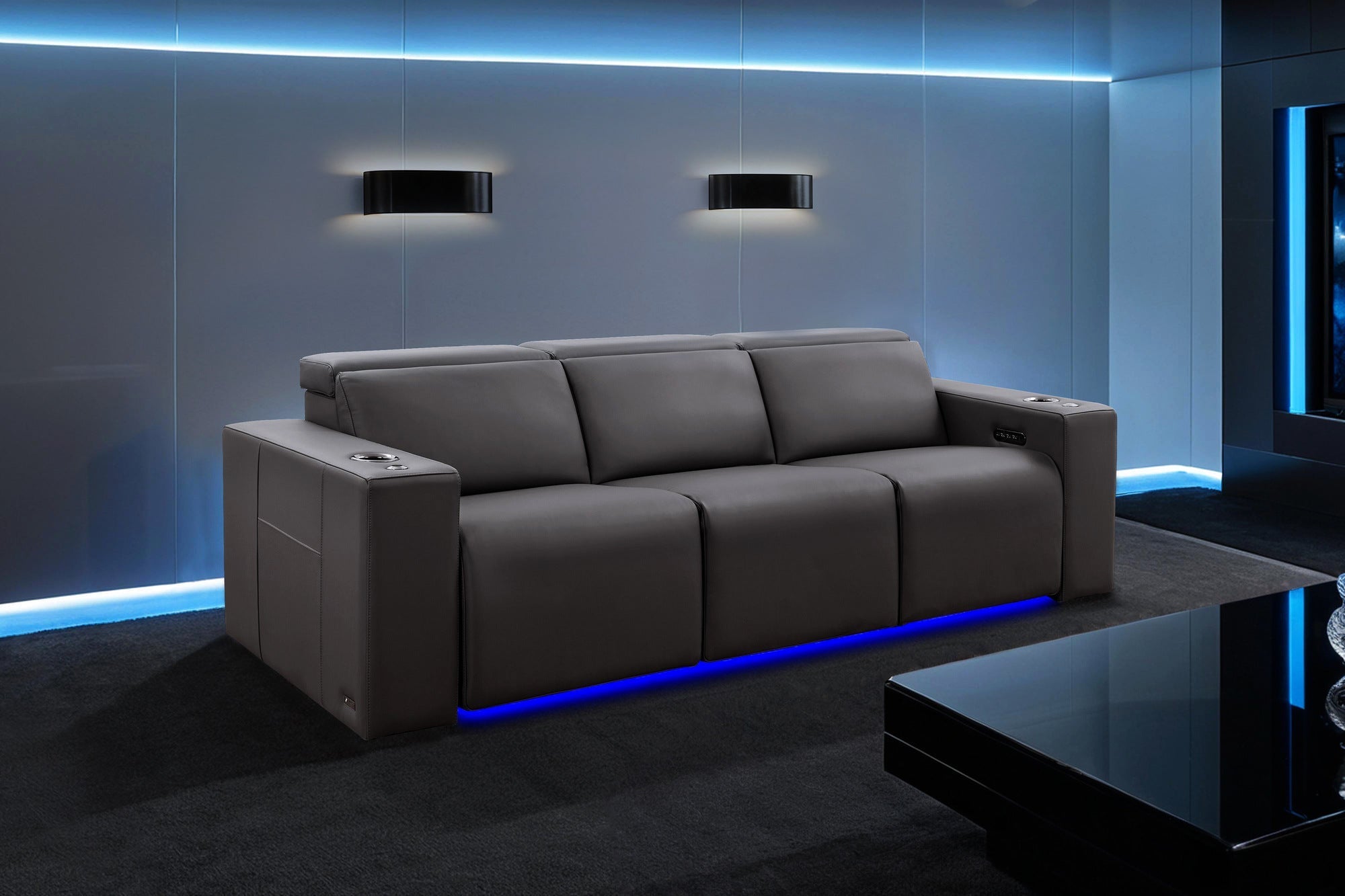 Valencia Barcelona Grand Italian Leather Home Theater Seating