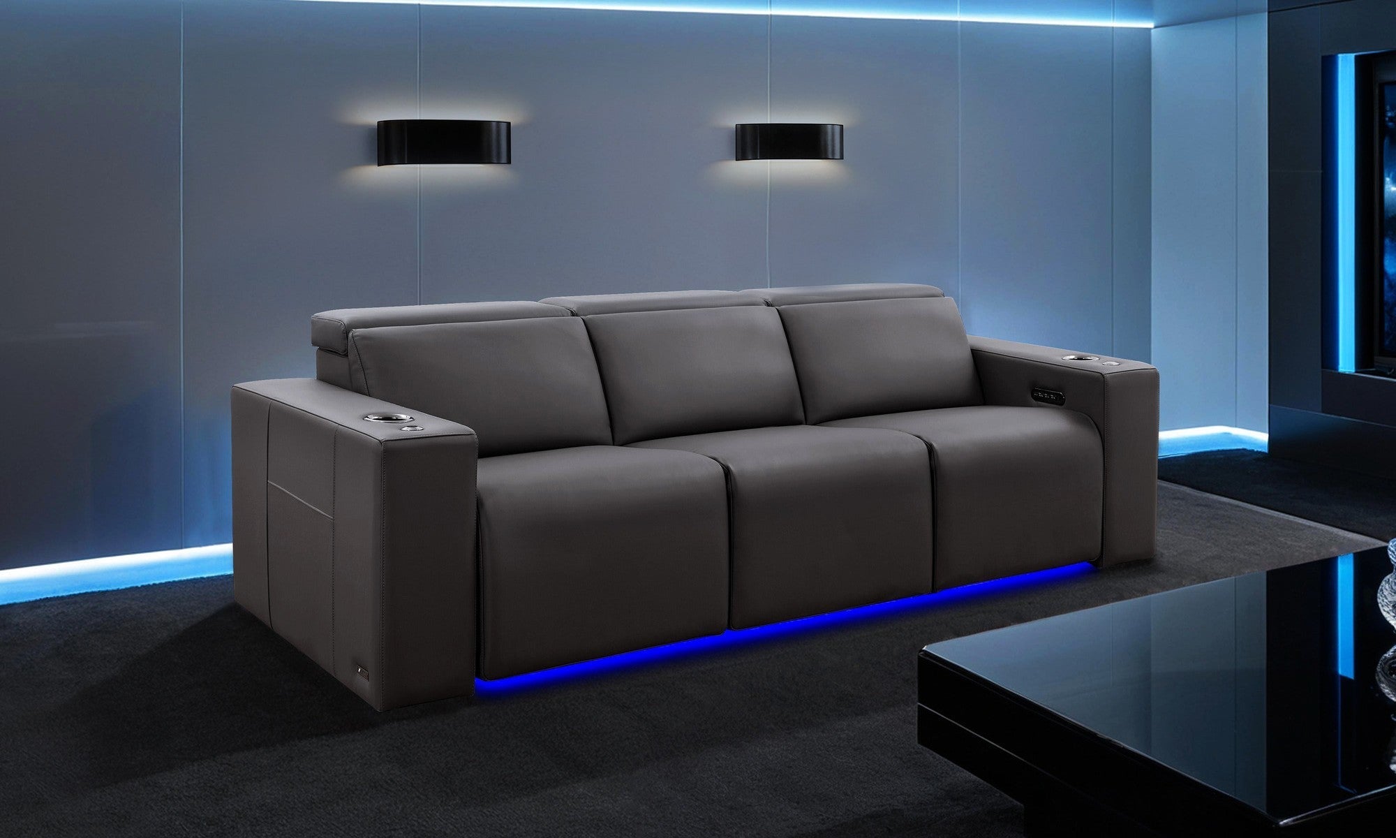 Valencia Barcelona Grand Italian Leather Home Theater Seating
