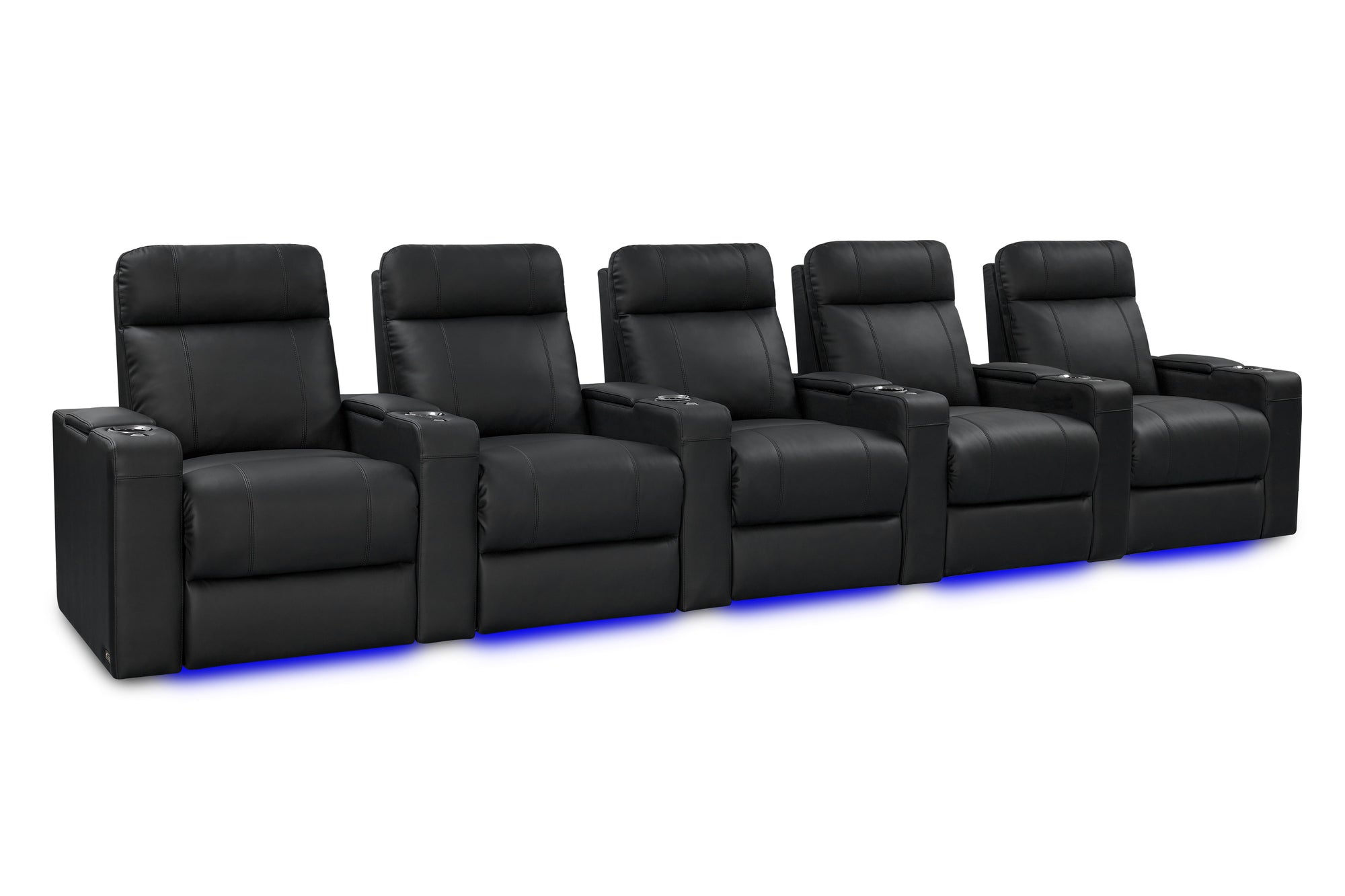 Valencia Piacenza Luxury Italian Semi-Aniline Leather Home Theater Seating