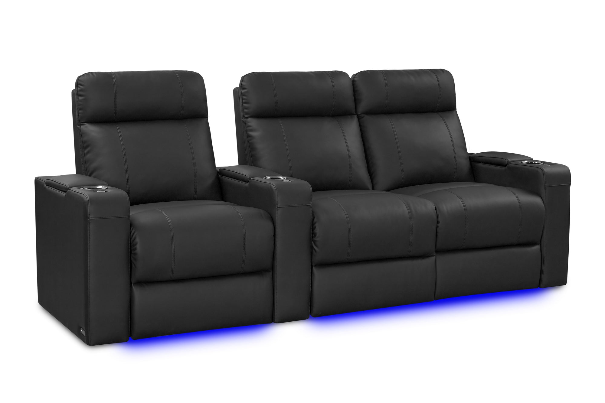 Valencia Piacenza Luxury Leather Home Theater Seating – Row of 3 Loveseat (Right)