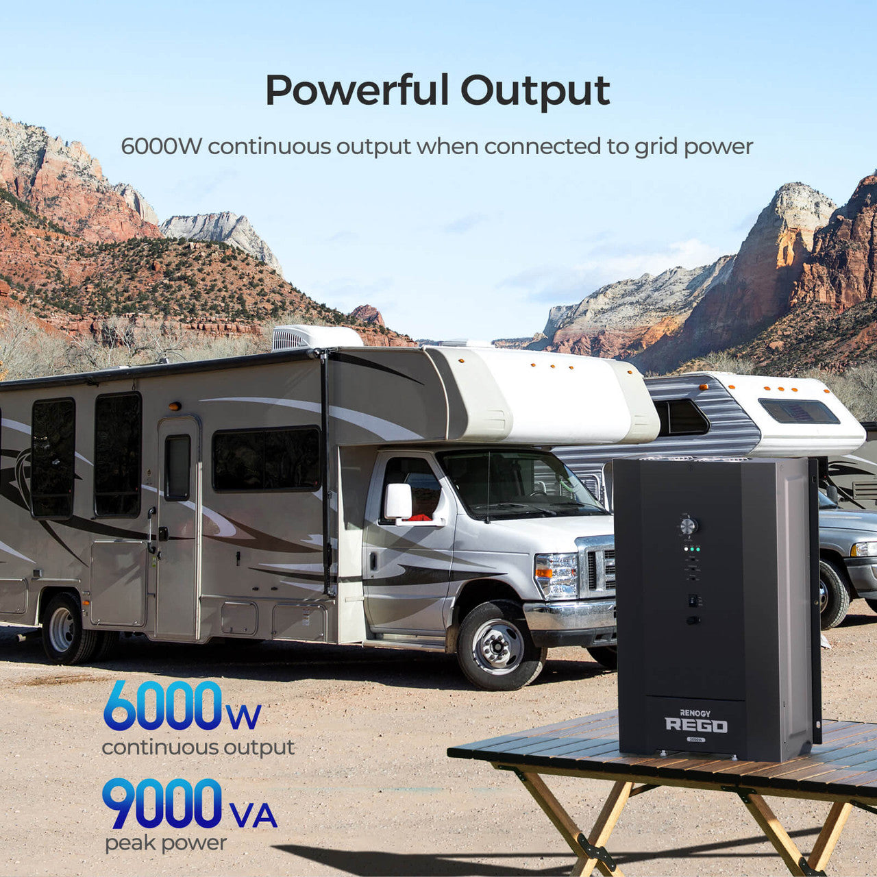 REGO 3000W 12V Pure Sine Wave HF Inverter Charger (Split-Phase Design)