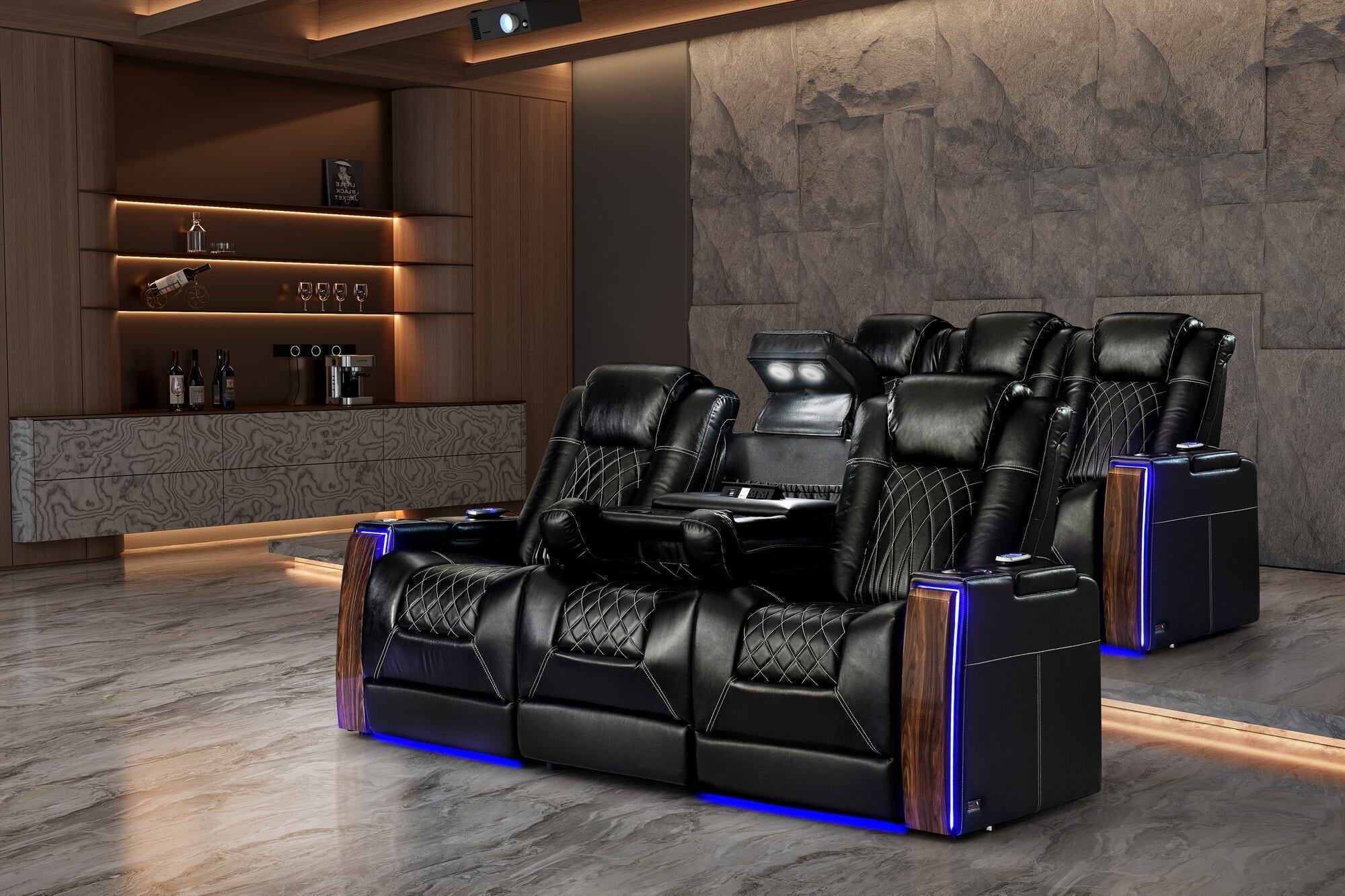 Valencia Tuscany Executive Console Theater Seating – Heat & Massage (2025 Edition)