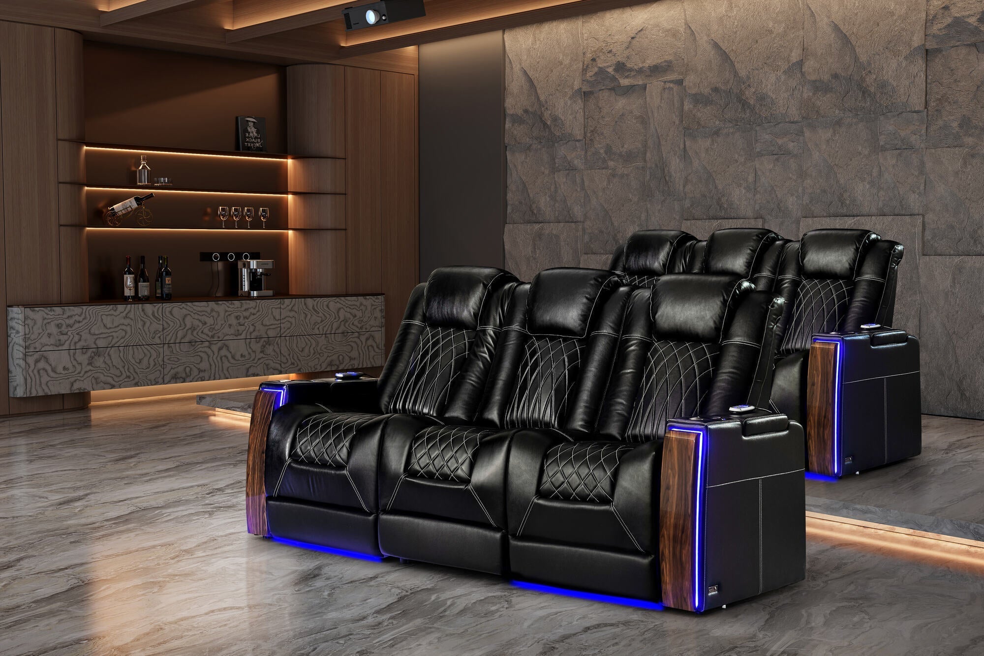 Valencia Tuscany Executive Console Theater Seating – Heat & Massage (2025 Edition)