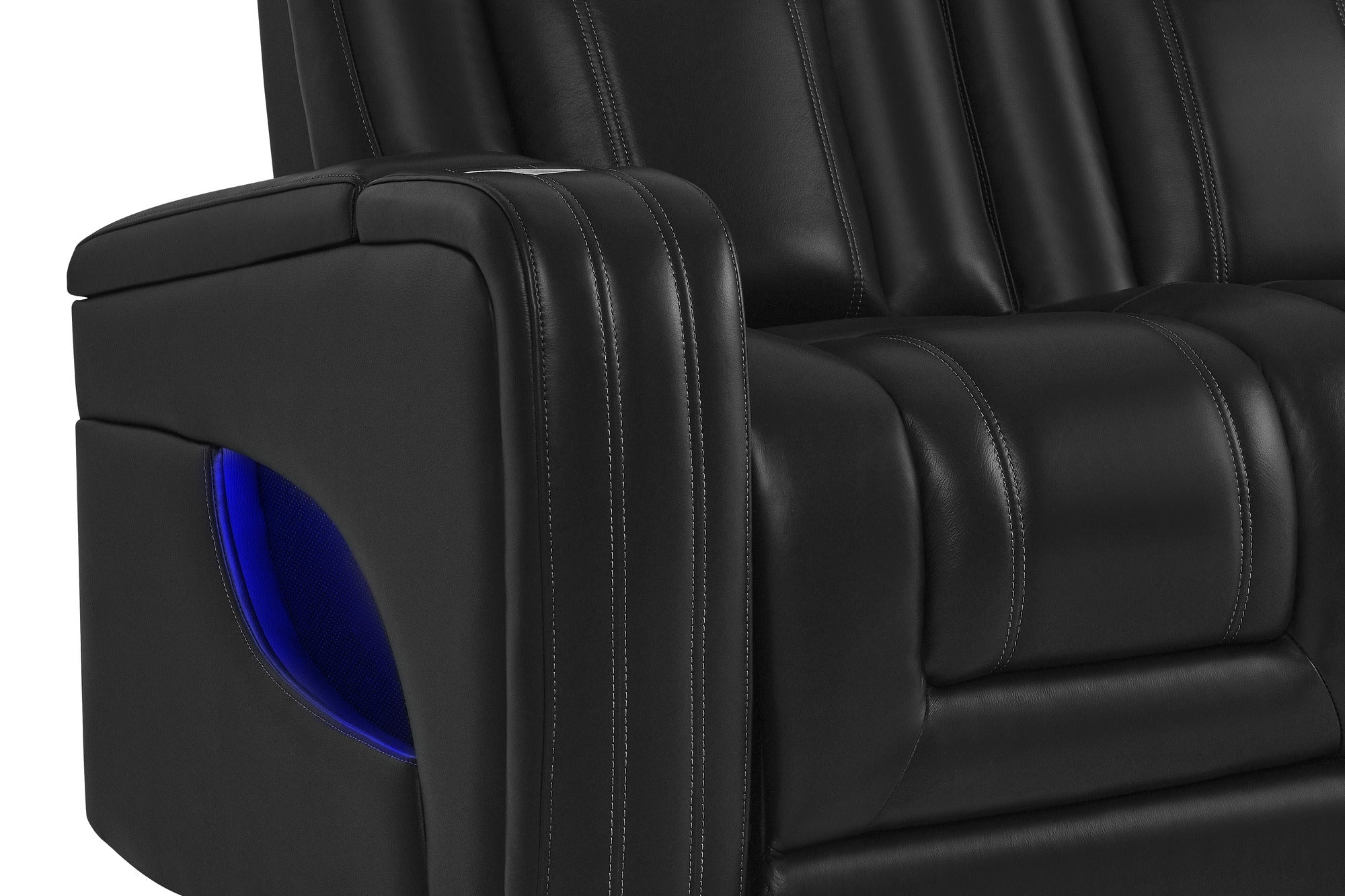 Valencia Cyber Intelligent – Italian Leather Home Theater Console with Immersive Sound, Heat & Massage