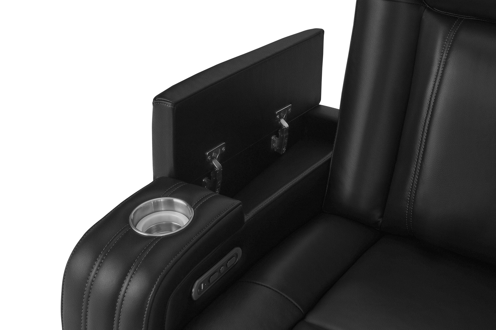 Valencia Cyber Intelligent – Italian Leather Home Theater Console with Immersive Sound, Heat & Massage