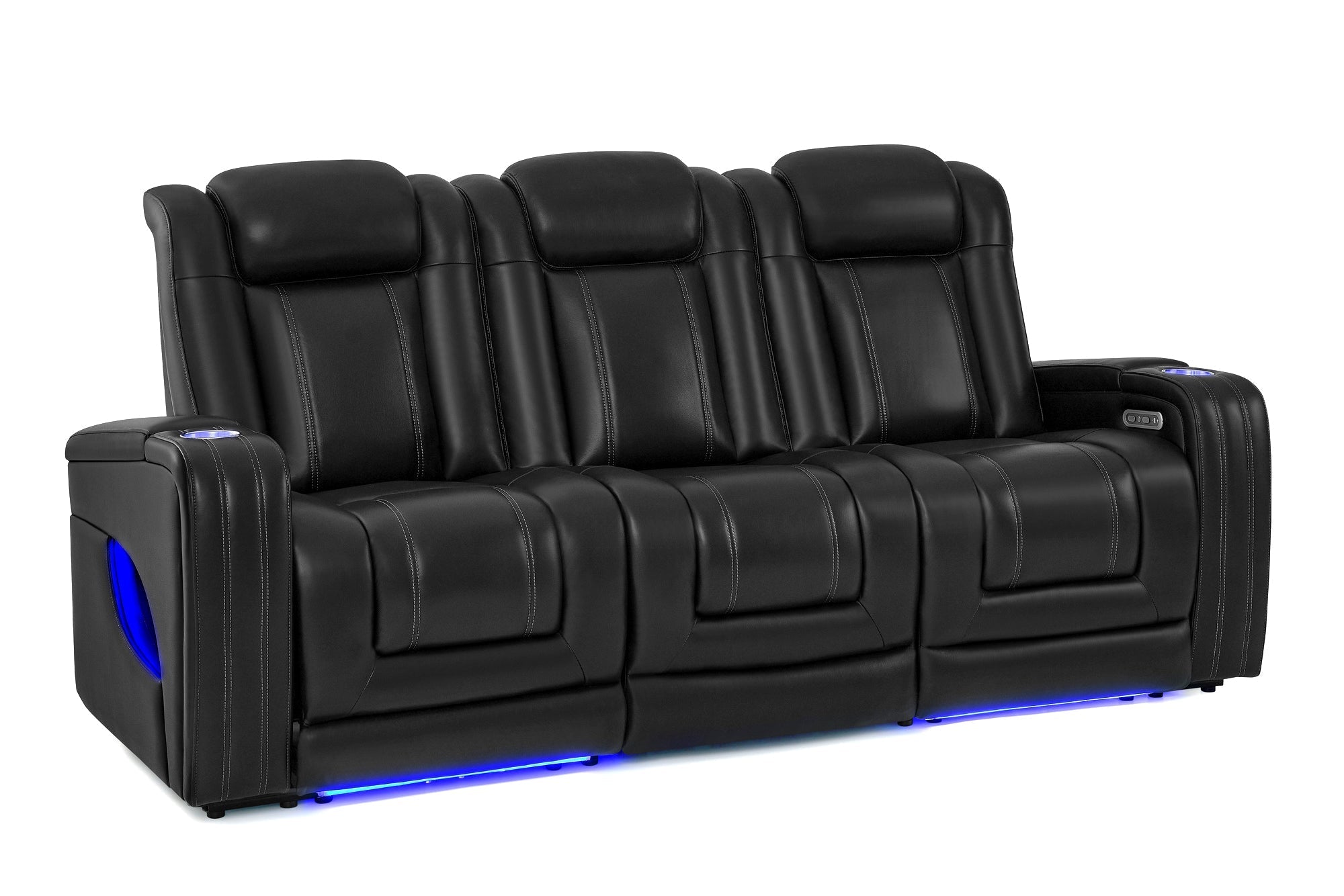 Valencia Cyber Intelligent – Italian Leather Home Theater Console with Immersive Sound, Heat & Massage