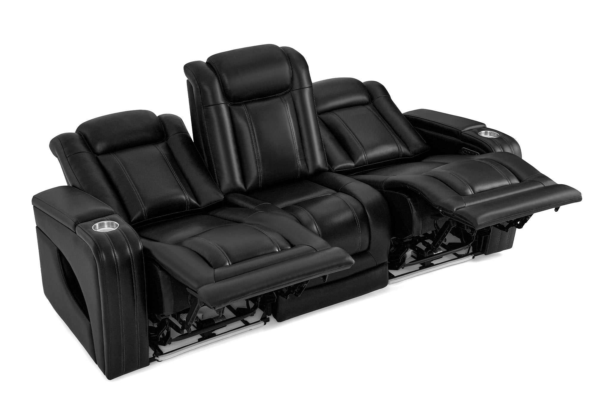 Valencia Cyber Intelligent – Italian Leather Home Theater Console with Immersive Sound, Heat & Massage