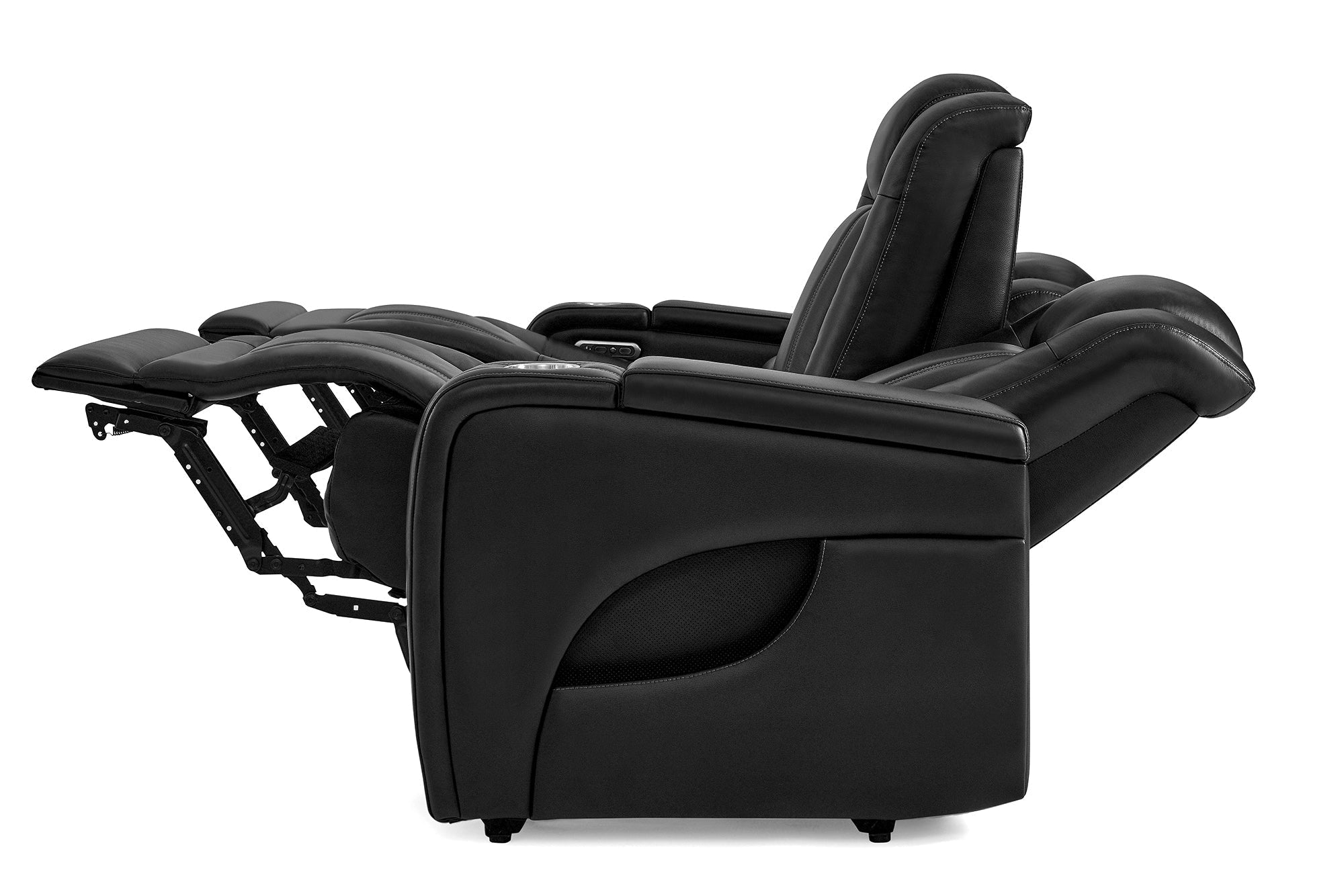 Valencia Cyber Intelligent – Italian Leather Home Theater Console with Immersive Sound, Heat & Massage