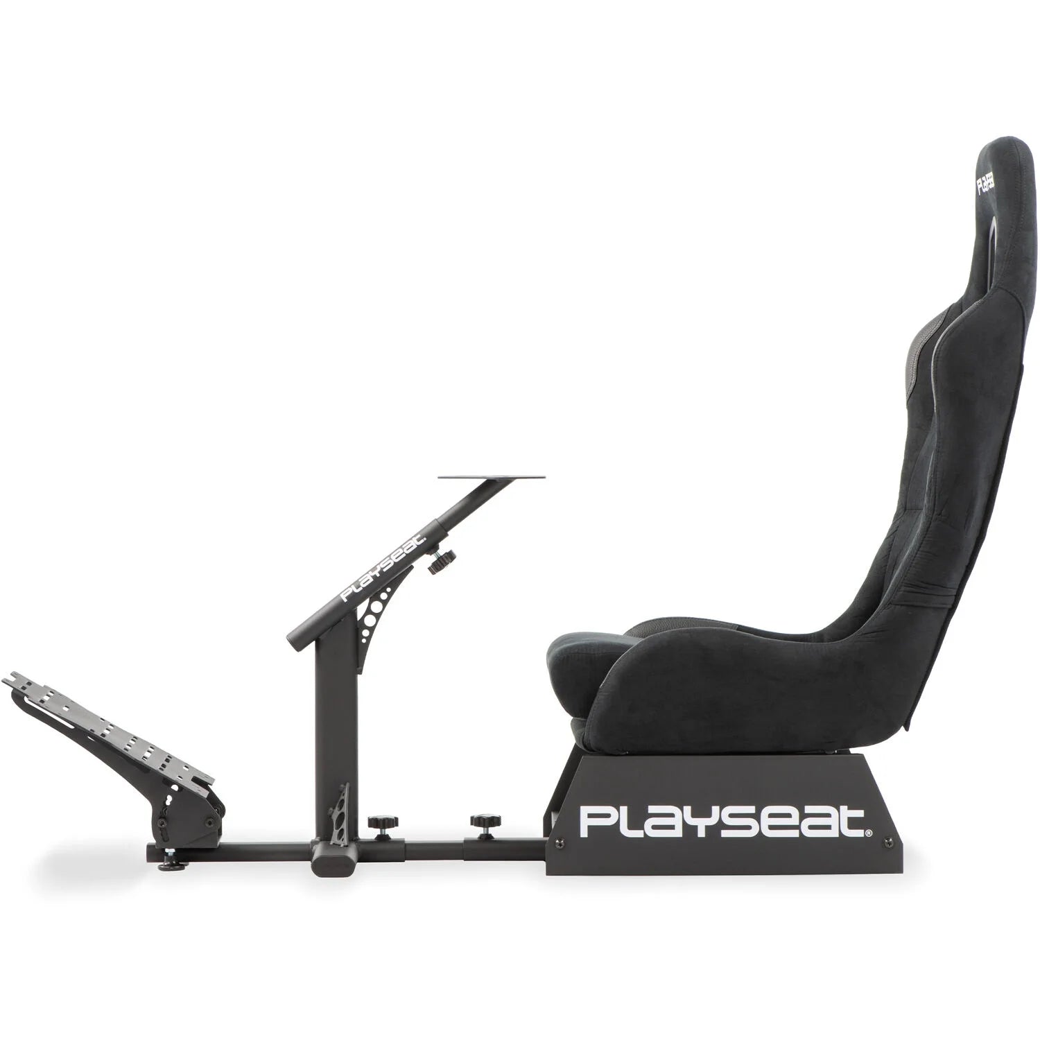 ® Evolution Racing Suède Lightweight Carbon Quality Steel Racing Simulator Cockpit, Black