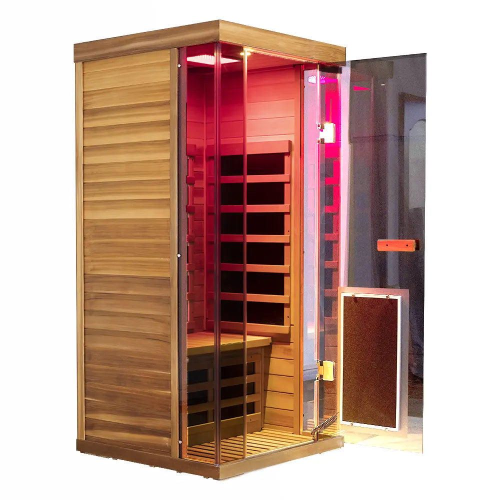SR01 1 Person Red Cedar Far Infrared Sauna