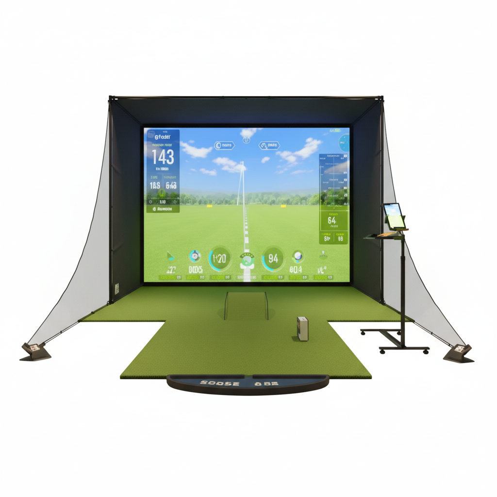 Interactive Projection Game Golf Sports Golf Simulator Portable Smartscreen Game Center Golf Simulator Impact Screen