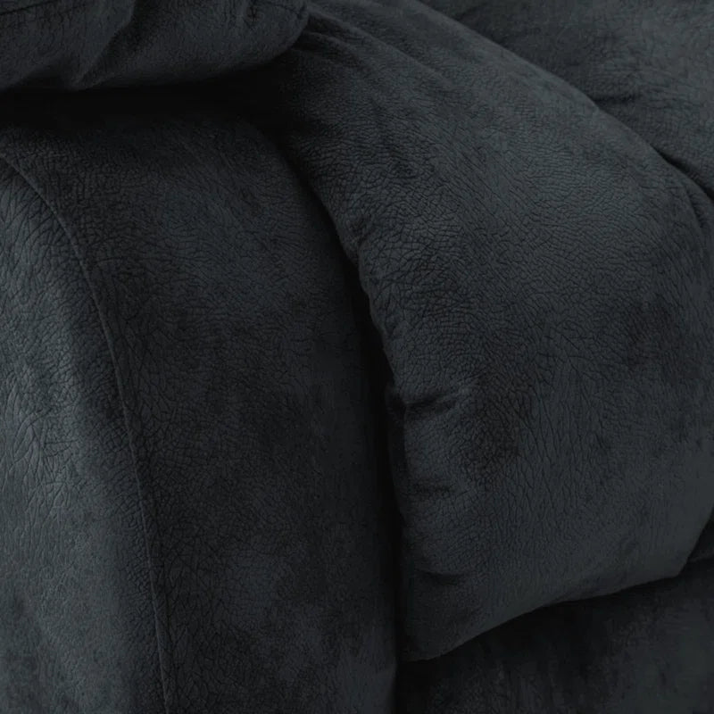 37.4" Wide Compact Swivel Rocker with Heat and Massage Durable Lounge Reclining Chair(Set of 2)