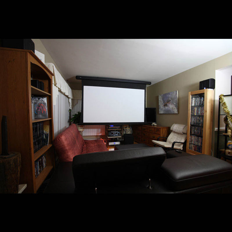 EluneVision 125" Reference Studio 4K Tab-Tensioned 1.0 Gain Projector Screen