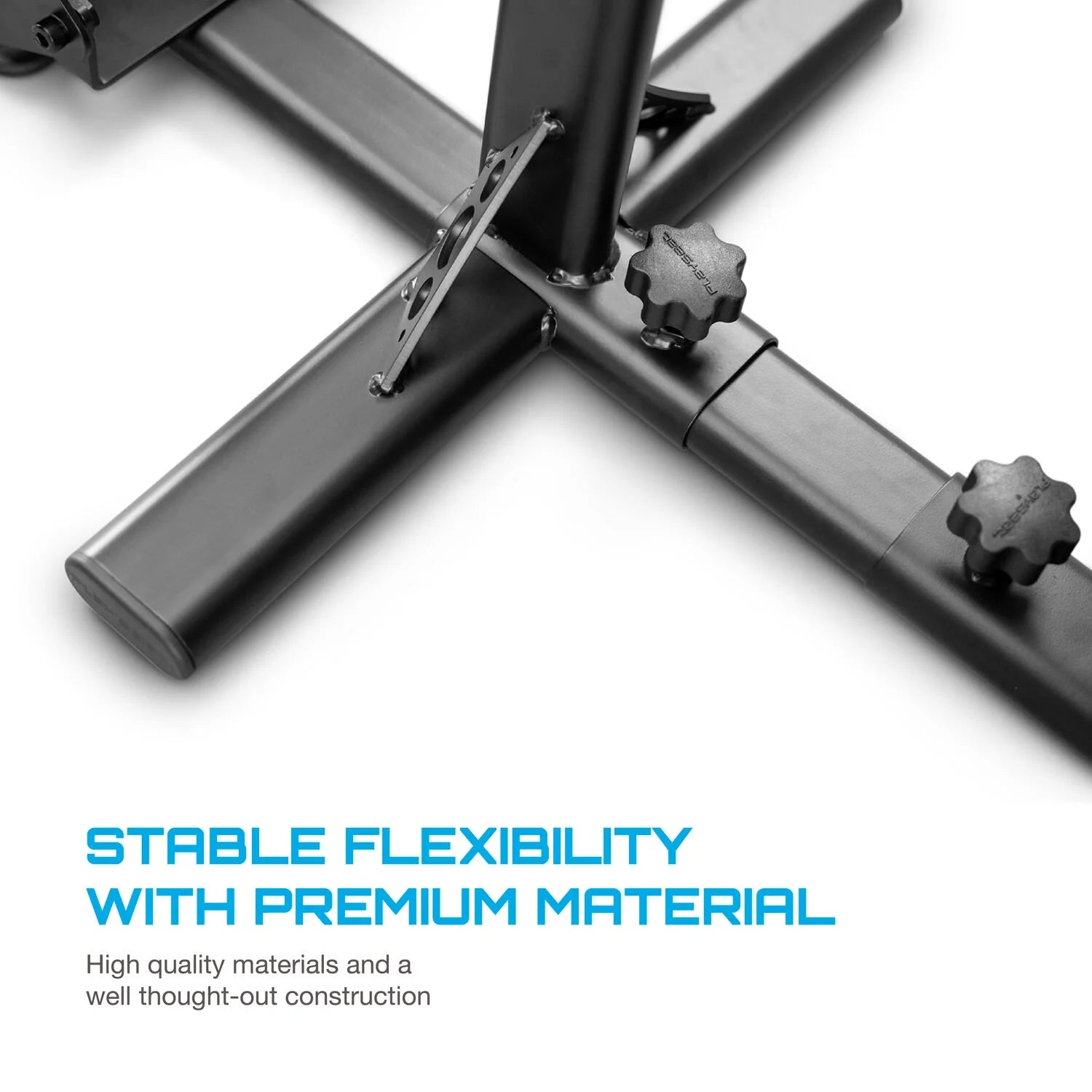 ® Evolution Racing Suède Lightweight Carbon Quality Steel Racing Simulator Cockpit, Black