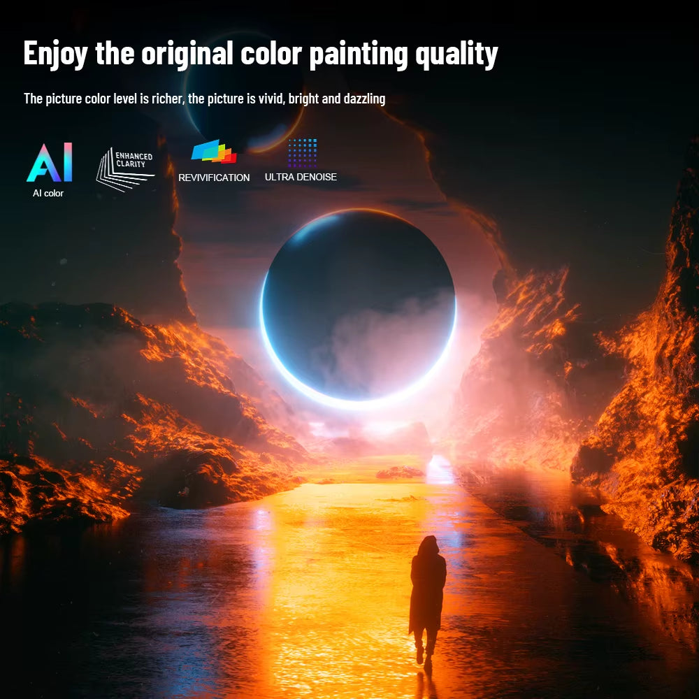 Full HD 1080P Projector TDA6W Auto Focus Smart Android WIFI LCD LED Video Home Theater Portable Projector Home Theater