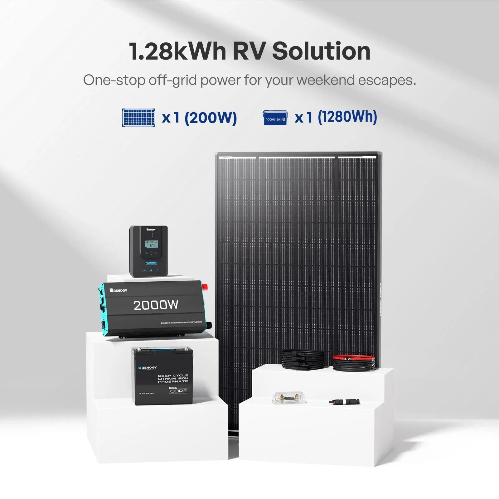 Renogy ShadowFlux™ RV Solution (1.28kWh | 2.56kWh | 3.84kWh)