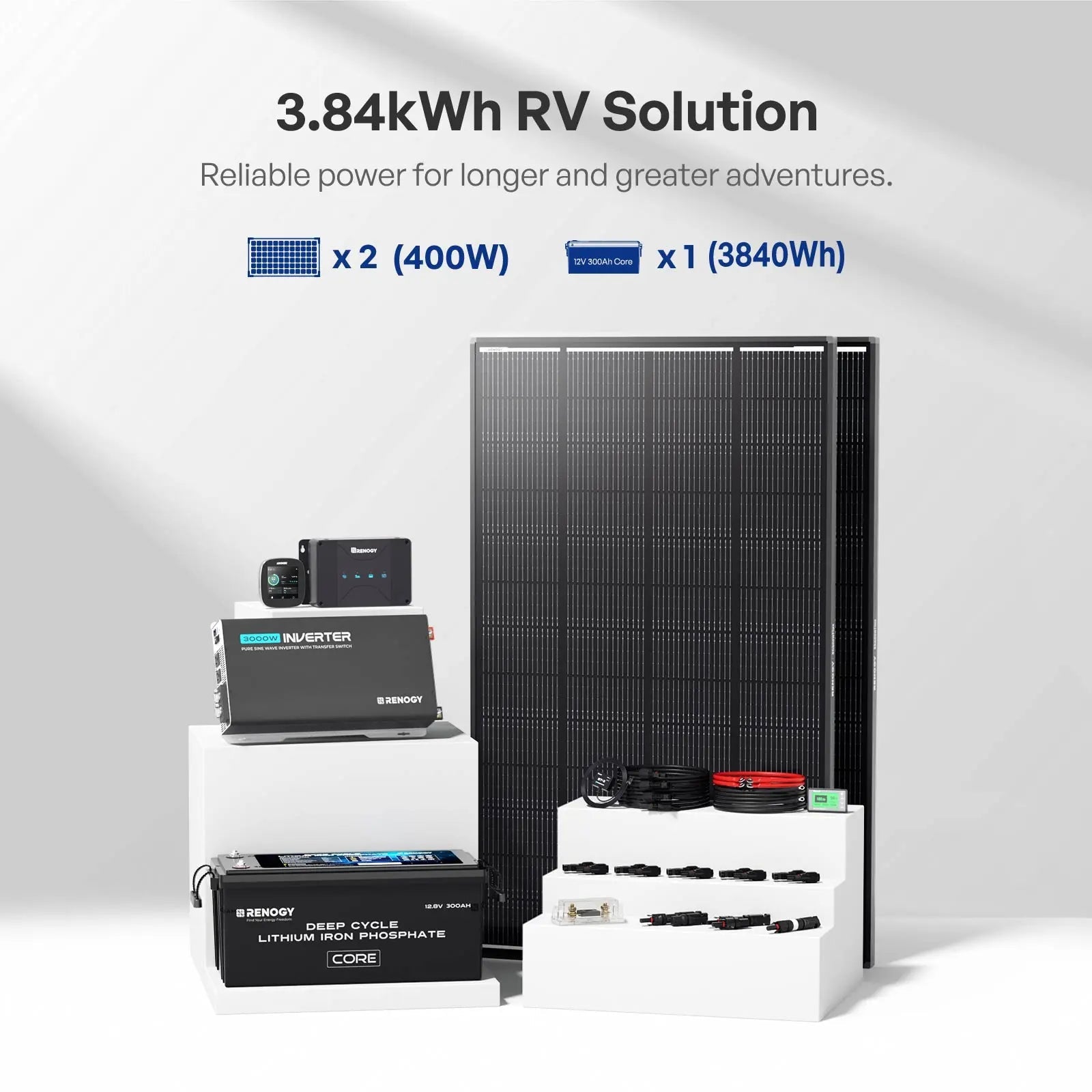 Renogy ShadowFlux™ RV Solution (1.28kWh | 2.56kWh | 3.84kWh)