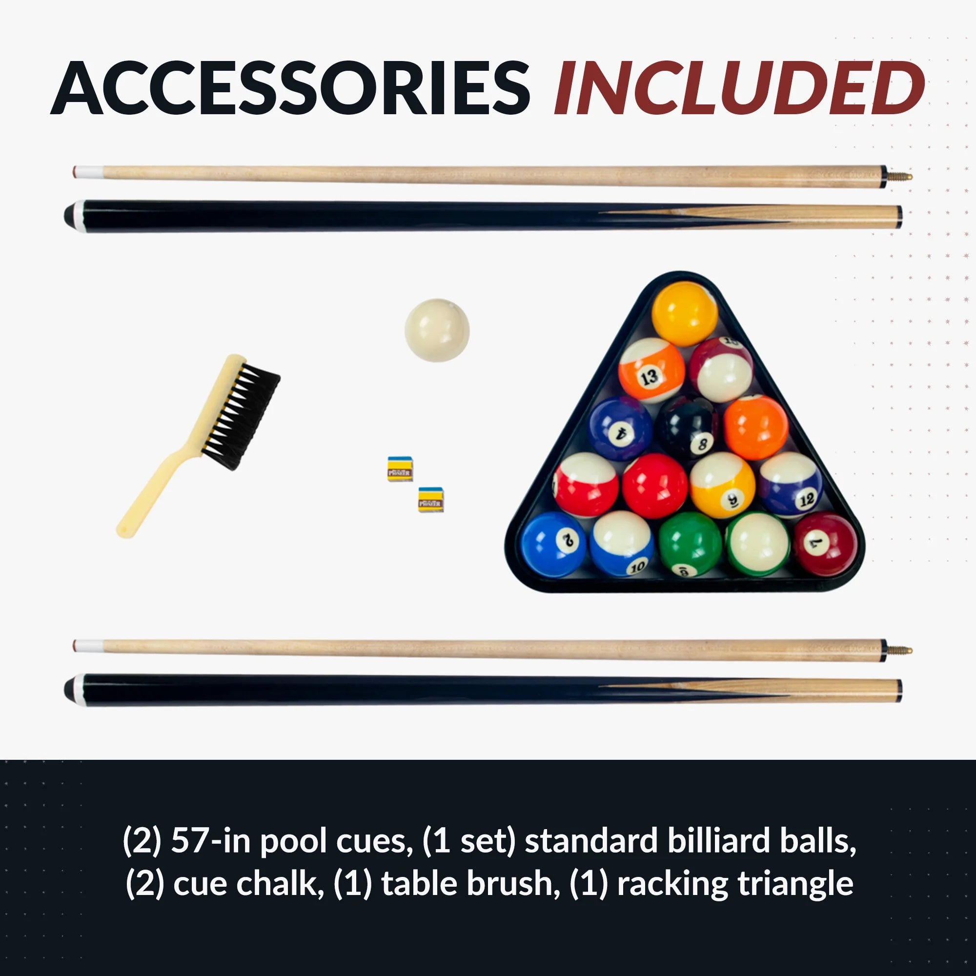 Hustler 7-Foot Pool Table with Blue Felt, Internal Ball Return System, Easy Assembly, Pool Cues and Chalk