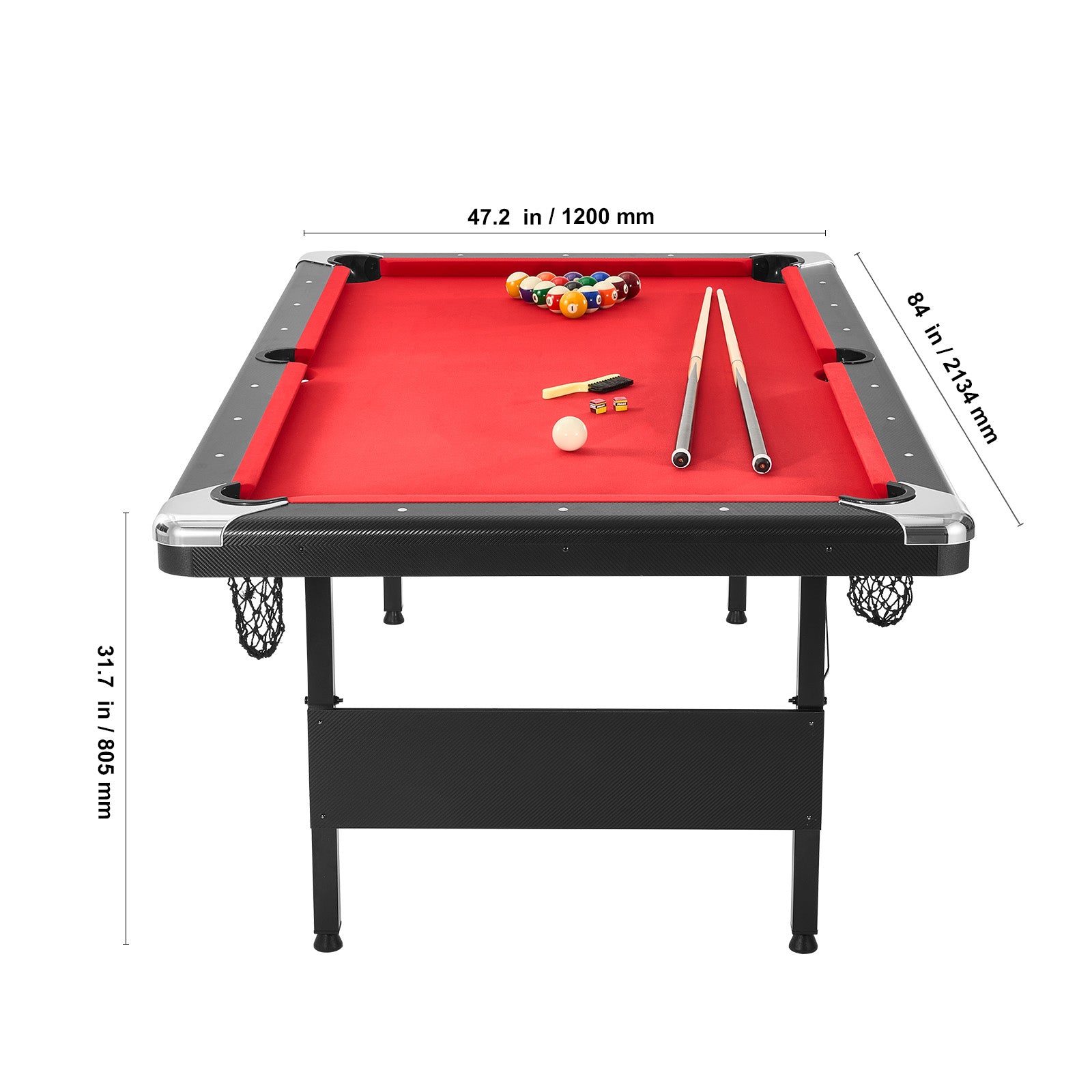 7 ft Portable Billiards Table with Accessories