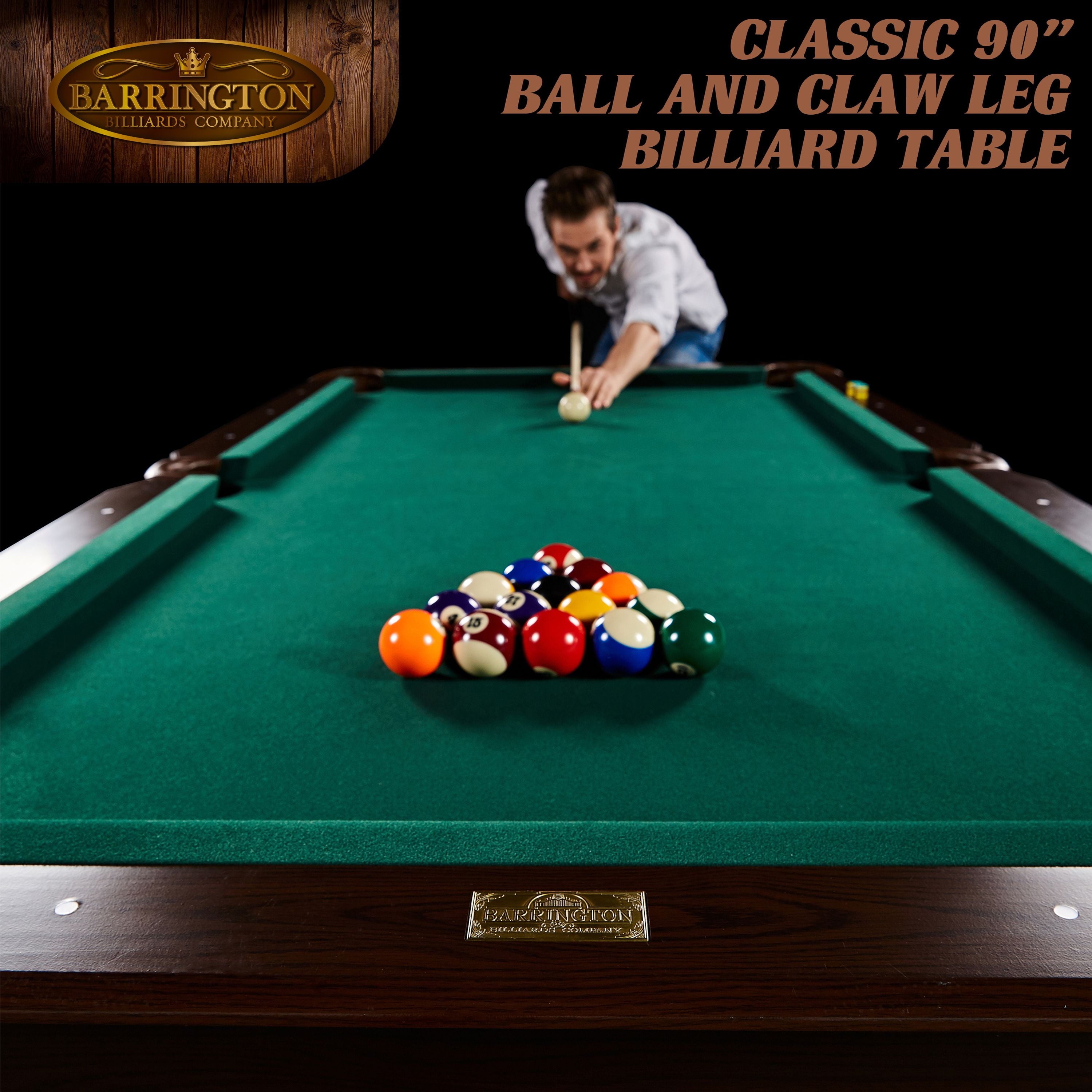 7.5 Ft Pool Table Set with Cue Rack & Dartboard, Green