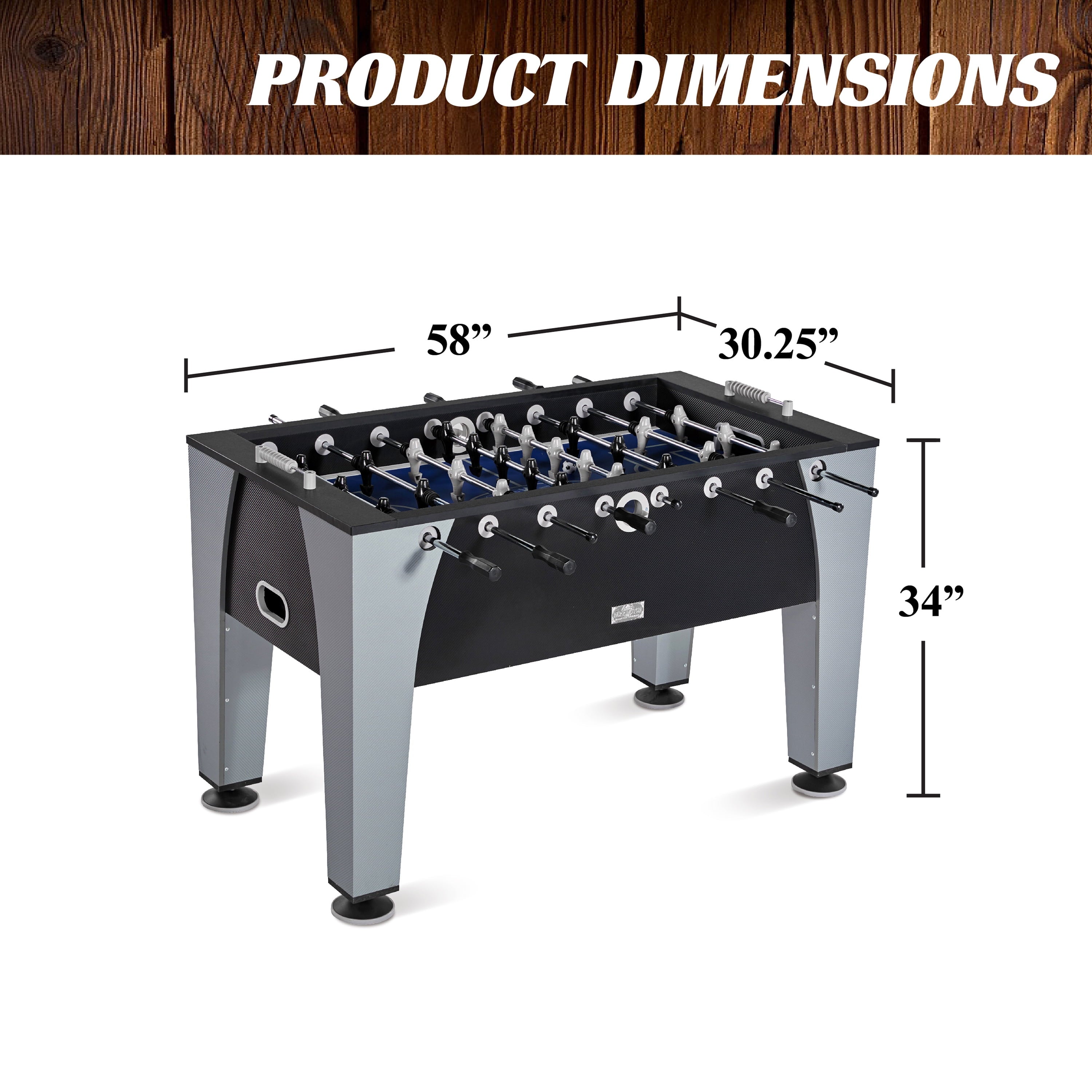 58” Irvine Foosball Table Competition Size, Soccer, Accessories Included by