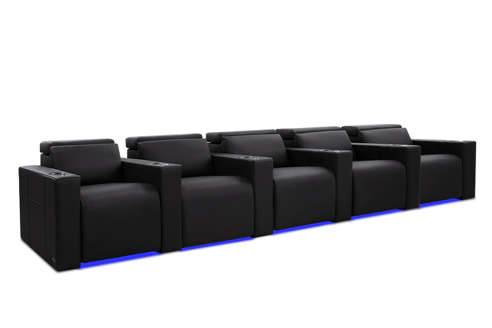 Valencia Barcelona Italian Leather Home Theater Seating