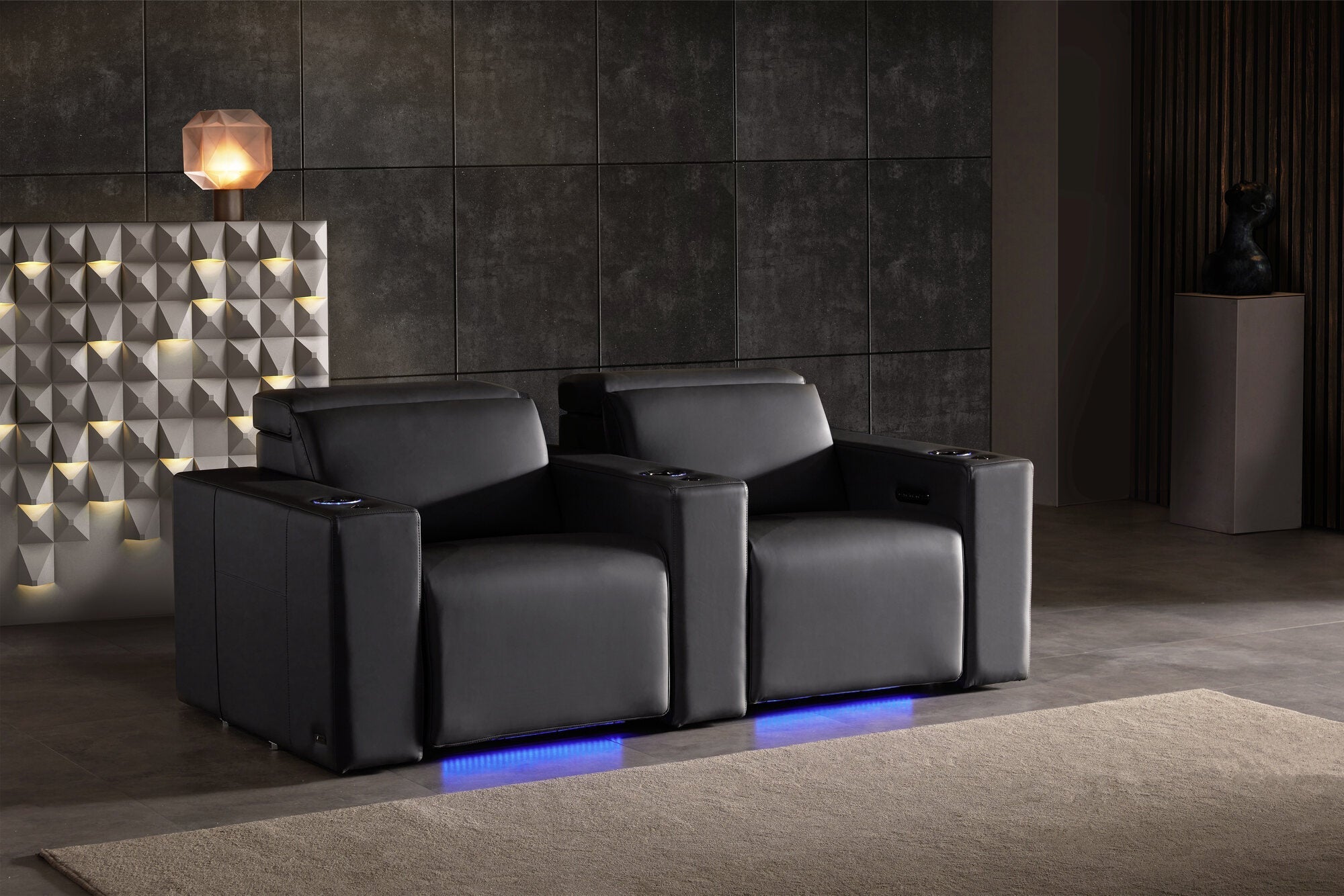 Valencia Barcelona Italian Leather Home Theater Seating