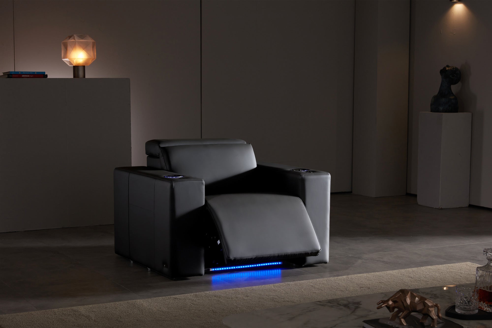 Valencia Barcelona Italian Leather Home Theater Seating