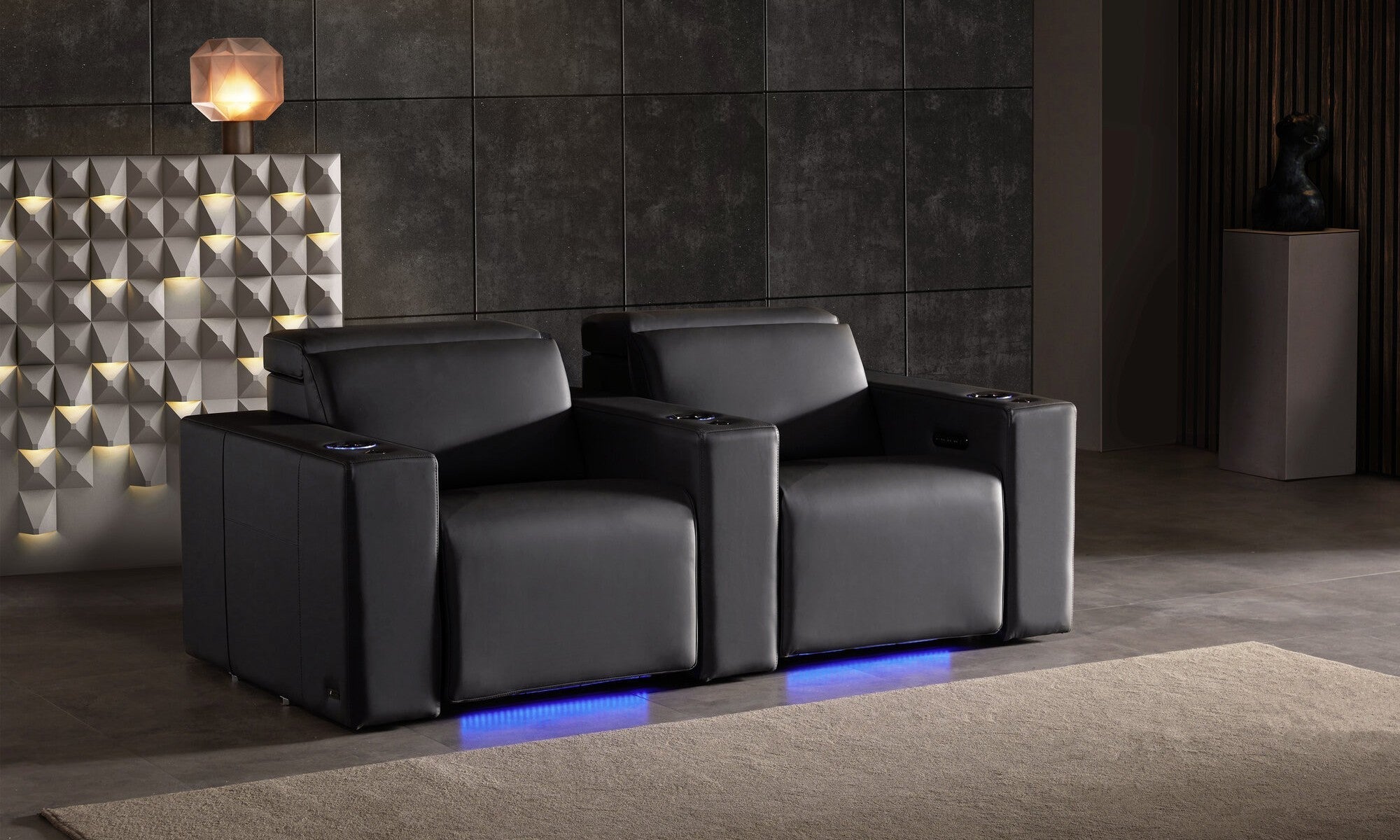 Valencia Barcelona Italian Leather Home Theater Seating