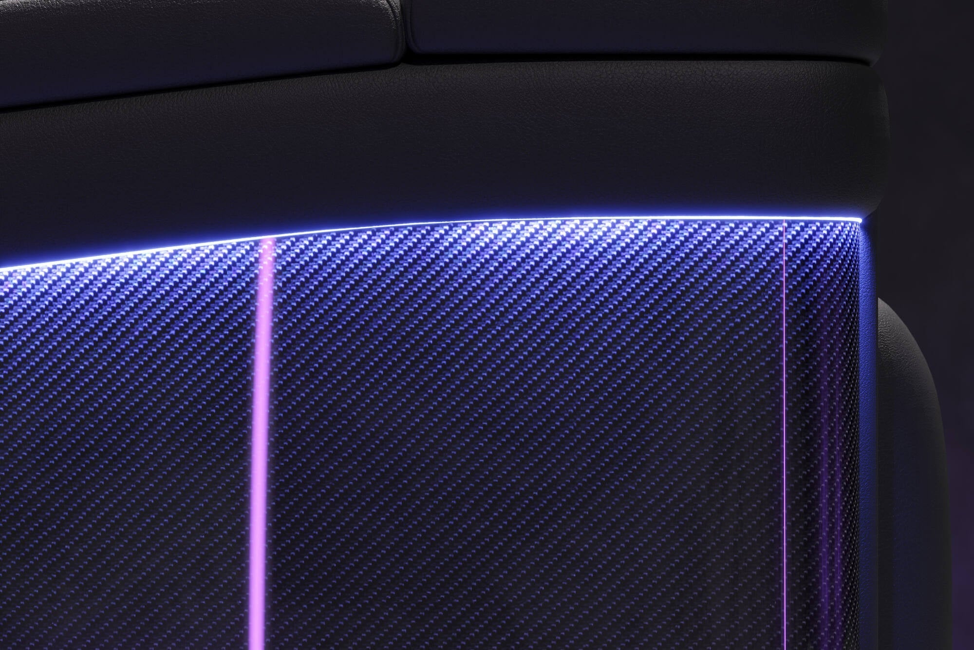 Valencia 2025 New Monza Leather Home Theater Seating with Carbon Fiber Panels – Row of 4