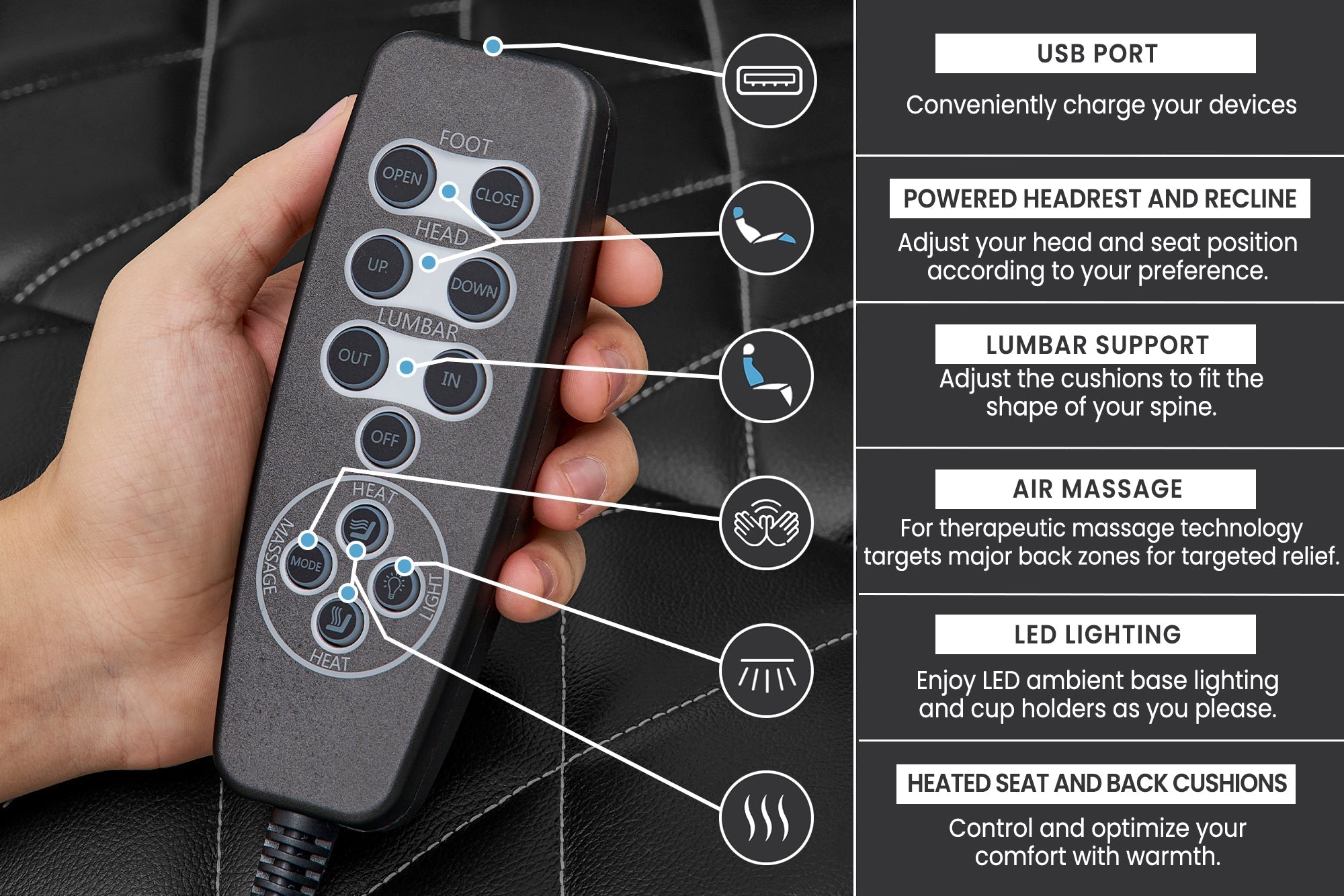 Valencia Oslo Float™ Zero Gravity Heat & Massage Theater Seating – 2025 Edition