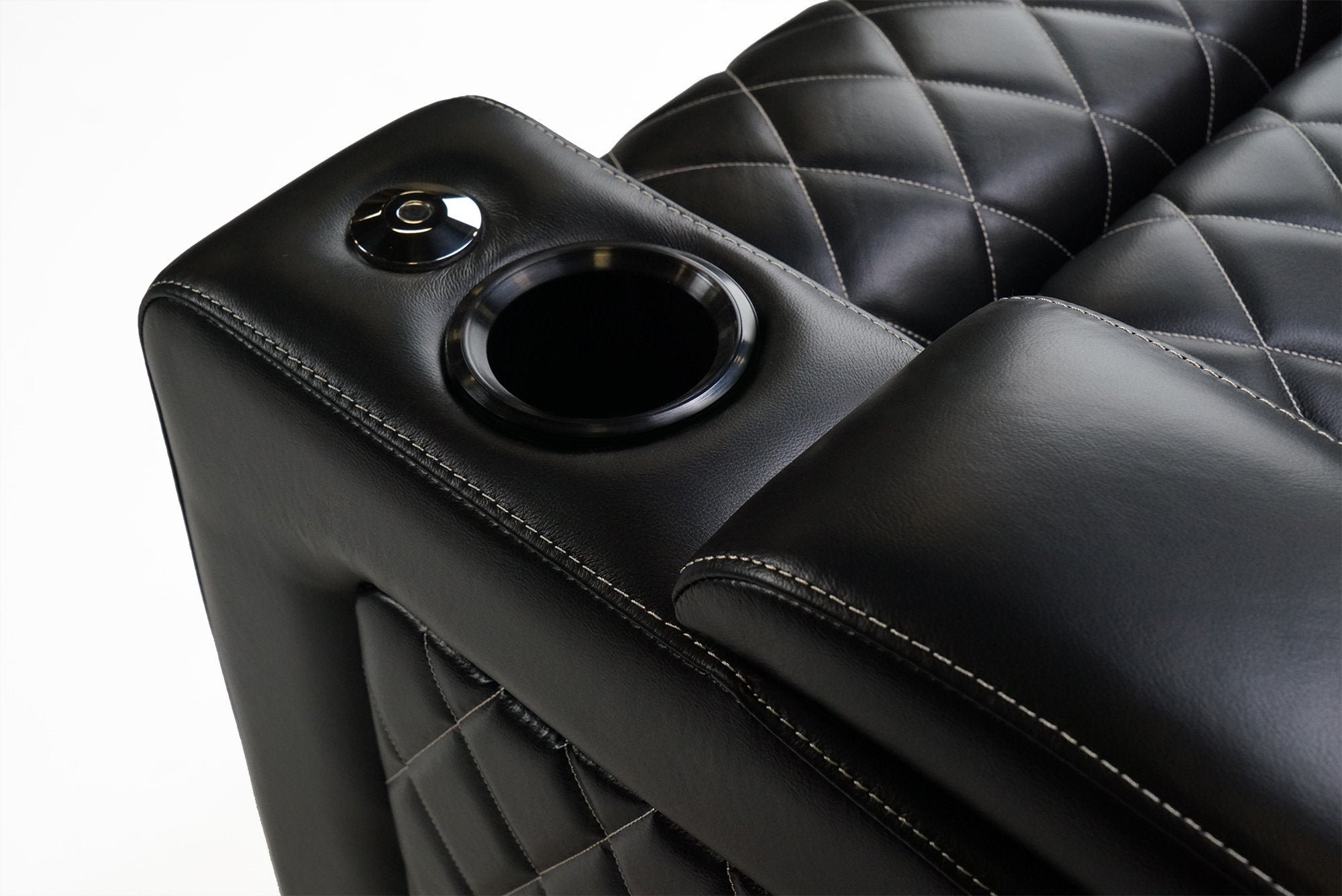 Valencia Oslo XL Console Luxury Italian Leather Theater Seating