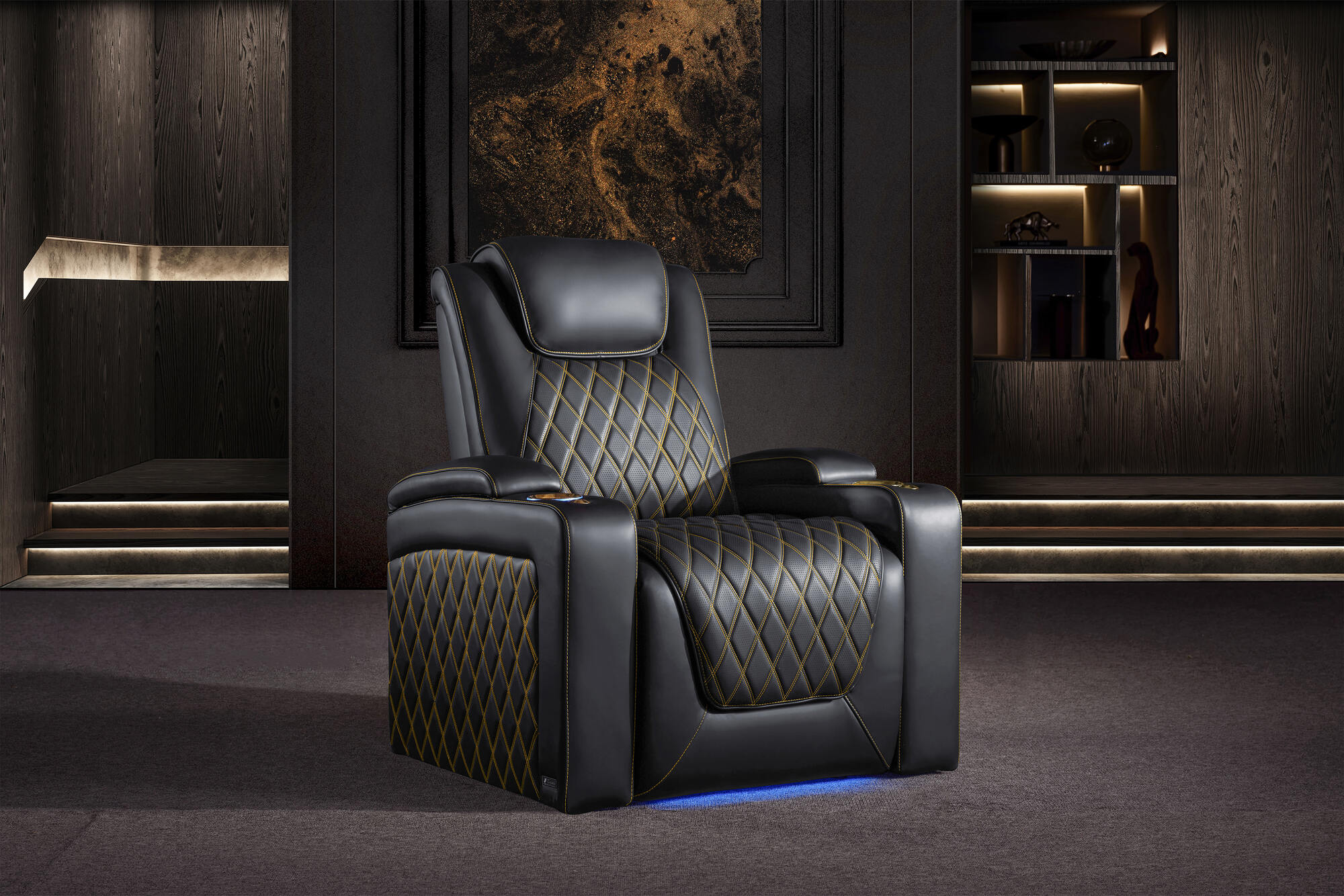 Valencia Oslo Ultimate 20K Italian Semi-Aniline Leather Theater Seating