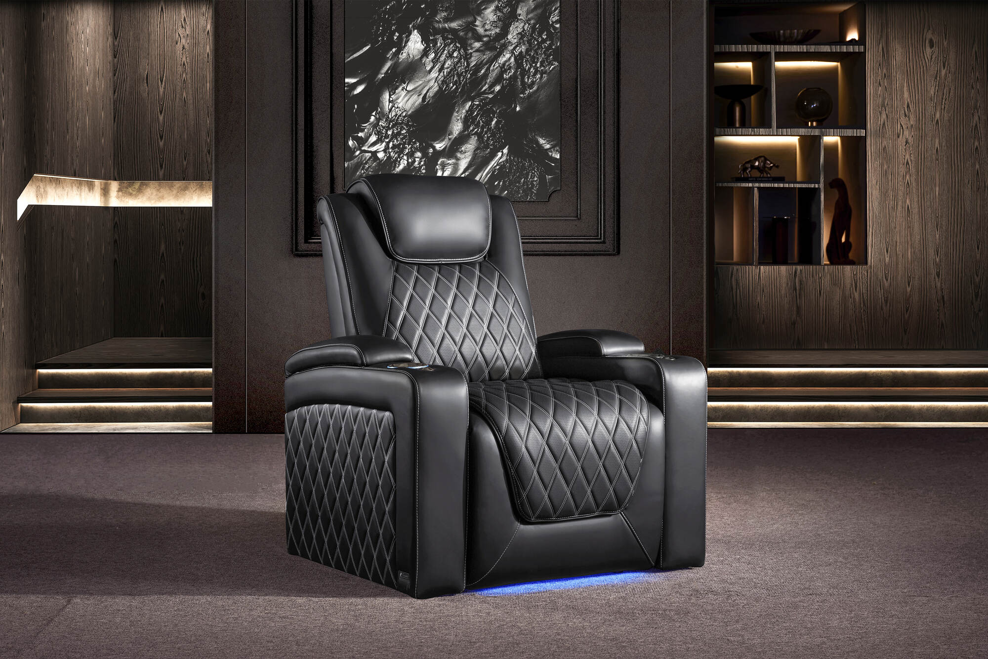 Valencia Oslo Ultimate 20K Italian Semi-Aniline Leather Theater Seating