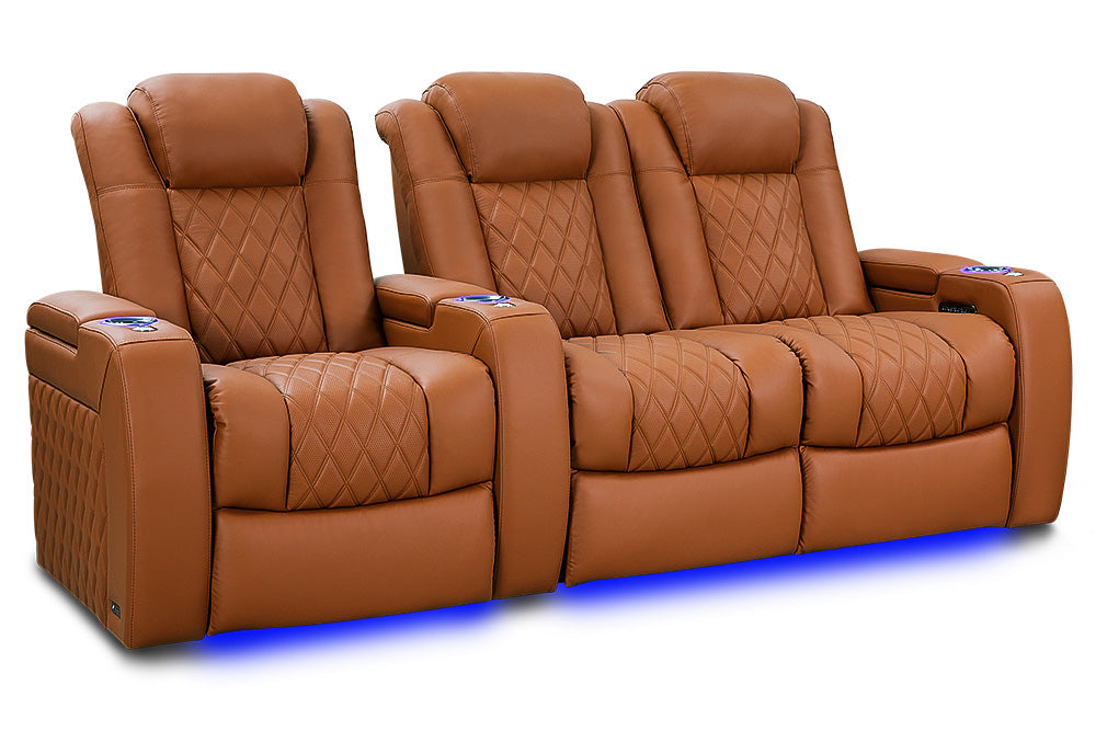 Valencia Tuscany Ultimate 20K Italian Semi-Aniline Leather Theater Seating