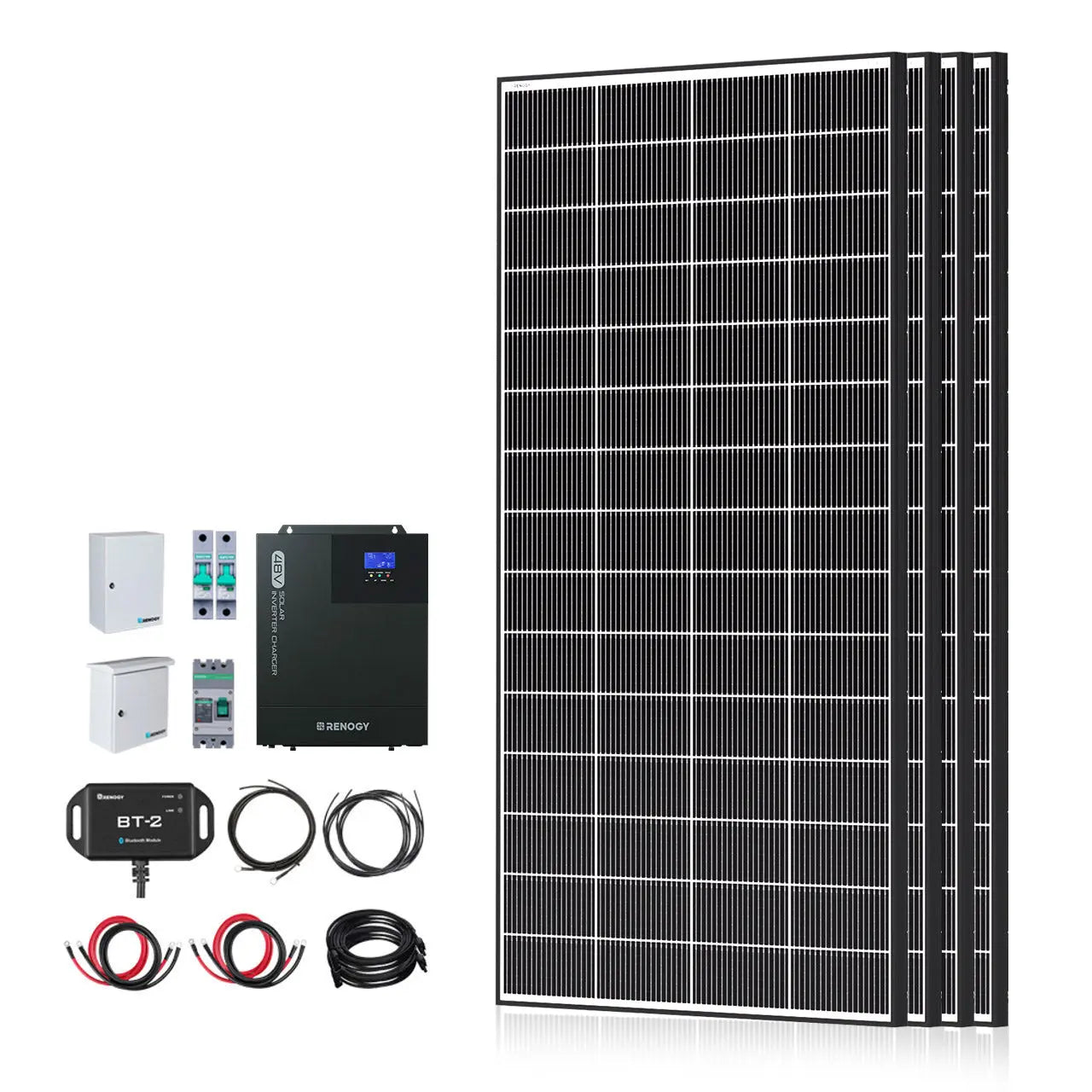 Renogy Complete Cabin Solar Kit (1200W/2500W | 9.6kWh Battery)