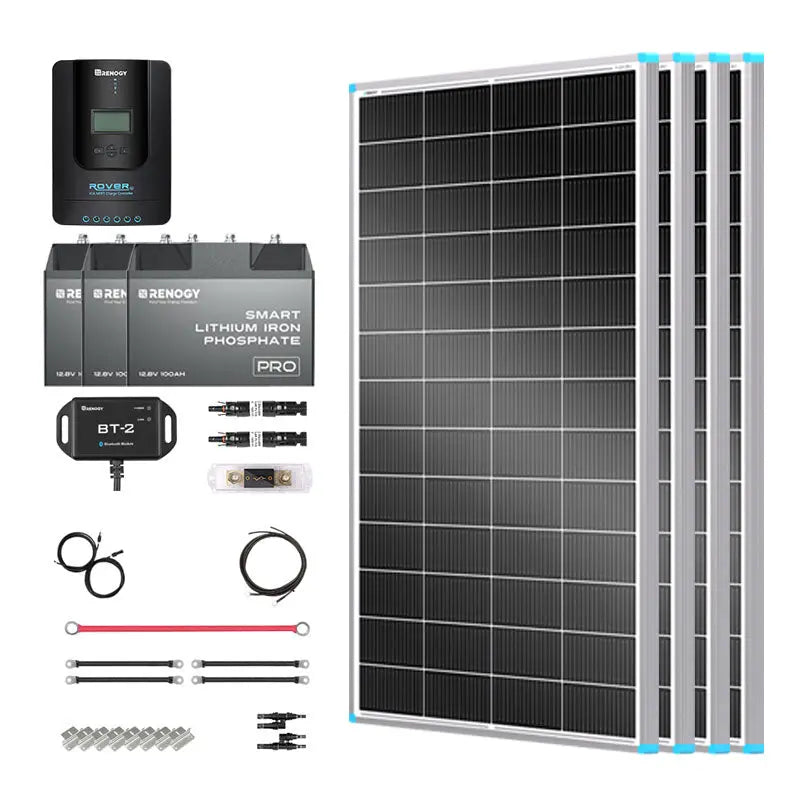 Renogy 800W 12V Complete Solar Panel Kit with 3.6kWh Battery