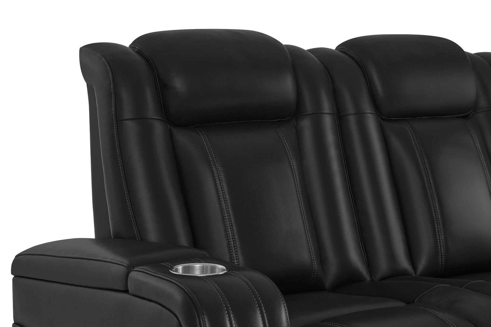 Valencia Cyber Intelligent – Italian Leather Home Theater Console with Immersive Sound, Heat & Massage