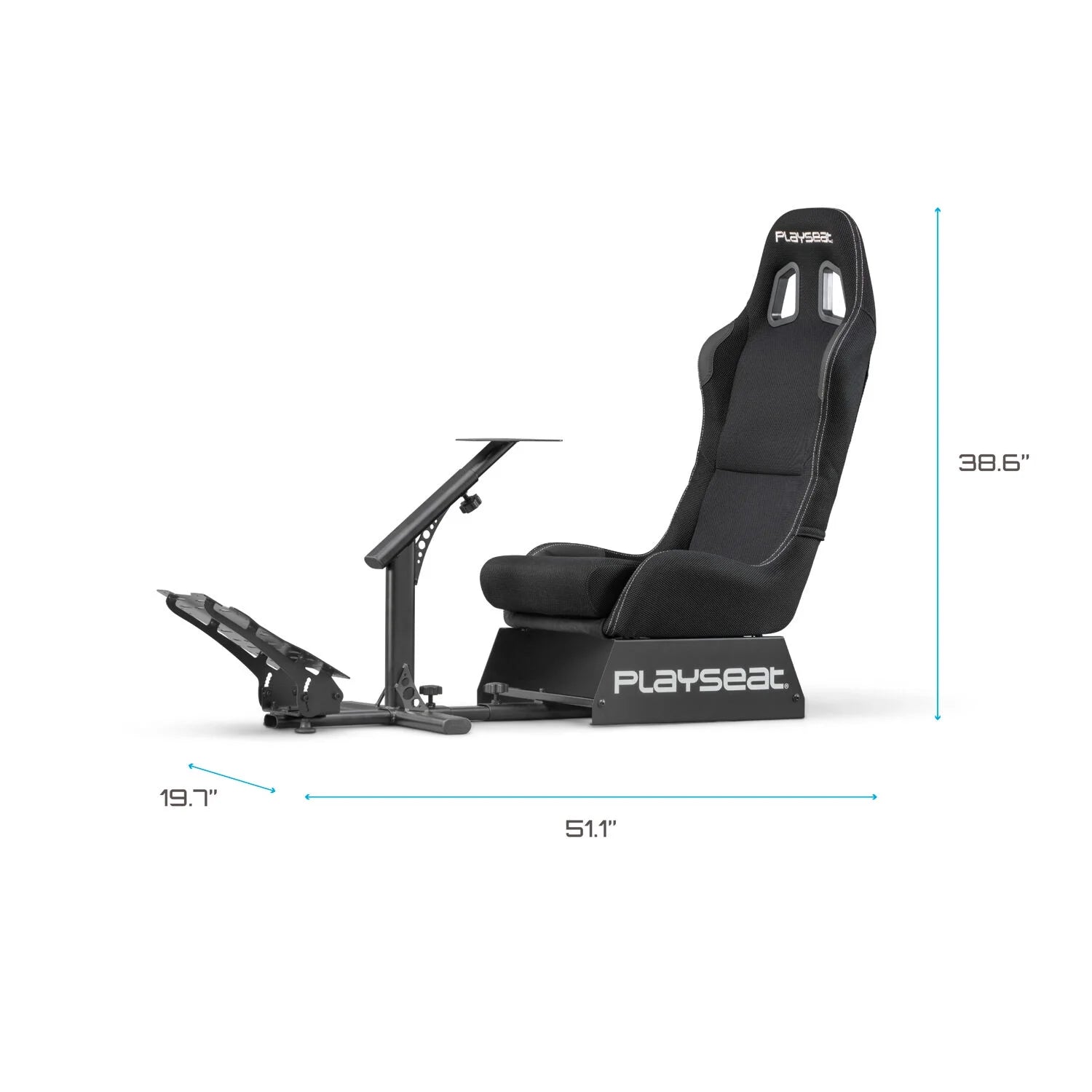 ® Evolution Actifit Lightweight Carbon Quality Steel Racing Simulator Cockpit, Black