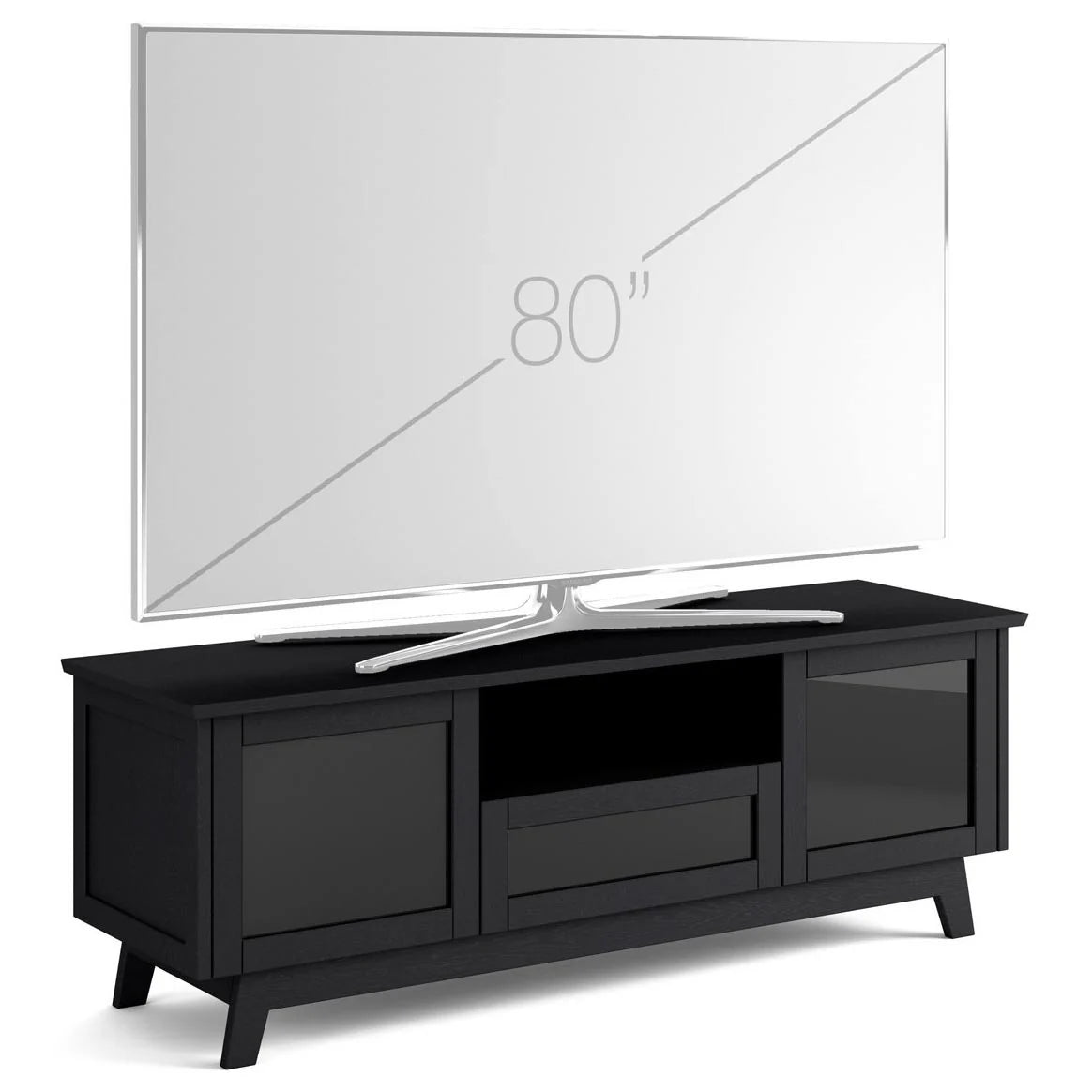 Salamander Designs SDAV5-7225 A/V Cabinet – Black Oak