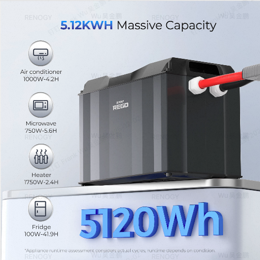 Renogy REGO 12V 400Ah Cold Weather LiFePO4 Battery