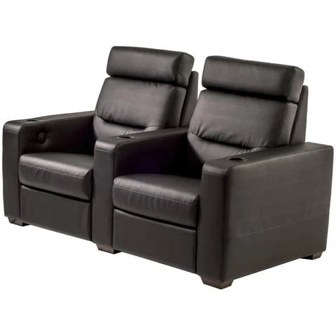 Salamander Designs TC3 Straight 2-Seat Combination Theater Chair - Black